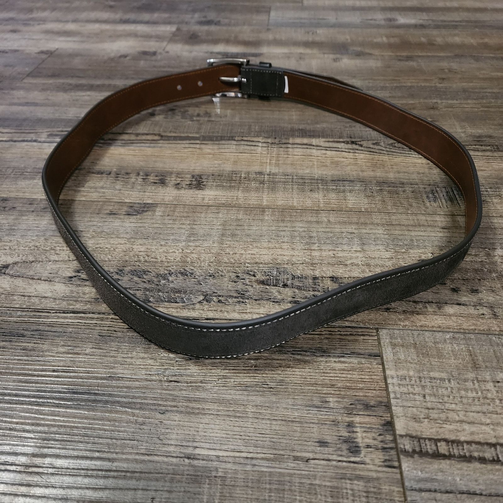 Johnston & Murphy Johnston & Murphy brown suede belt size 44 D Size 44 - 3 Thumbnail