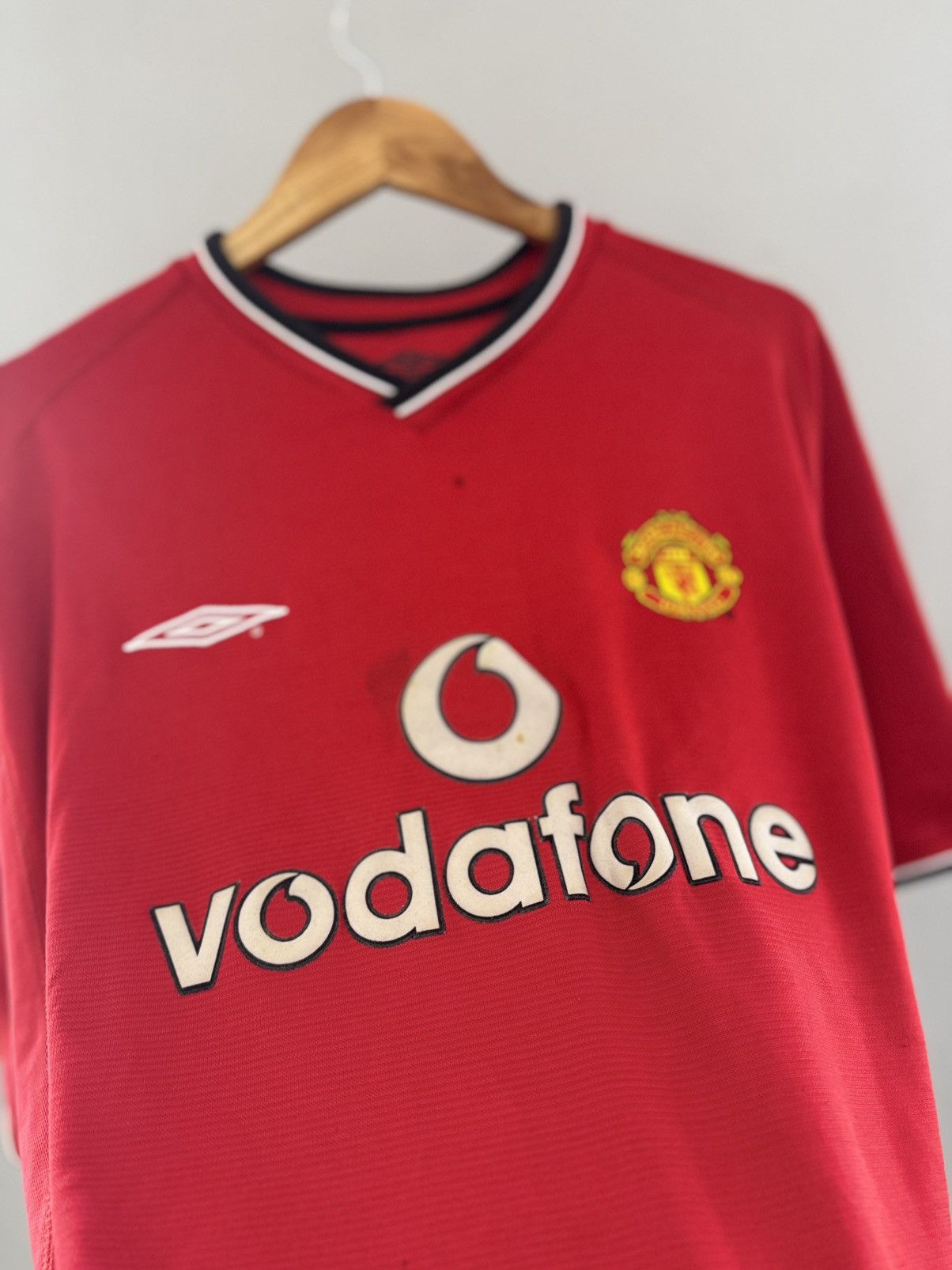 Umbro × Vintage 2000-2002 FC Manchester United Umbro Vodafone jersey vintage Size US XL / EU 56 / 4 - 3 Thumbnail