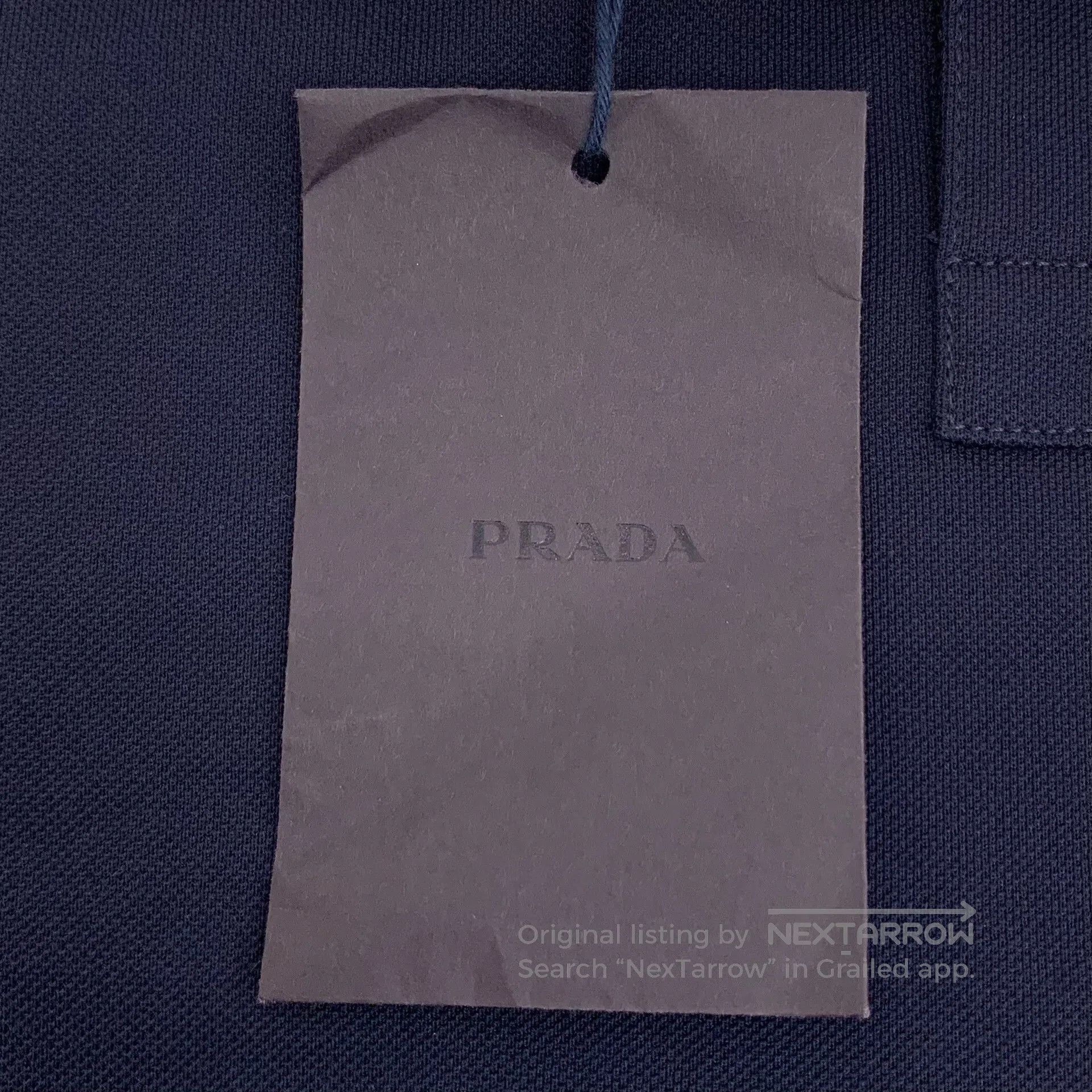 Prada Prada Navy Cotton Short-Sleeve Polo Shirt. Size US M / EU 48-50 / 2 - 6 Thumbnail