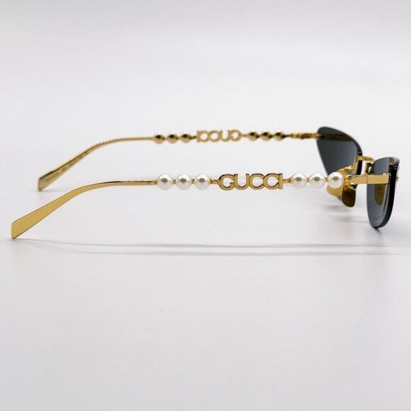 Gucci NEW GUCCI GG1920S 001 SUNGLASSES GOLD WOMEN CAT EYE EYEWEAR Size ONE SIZE - 7 Thumbnail