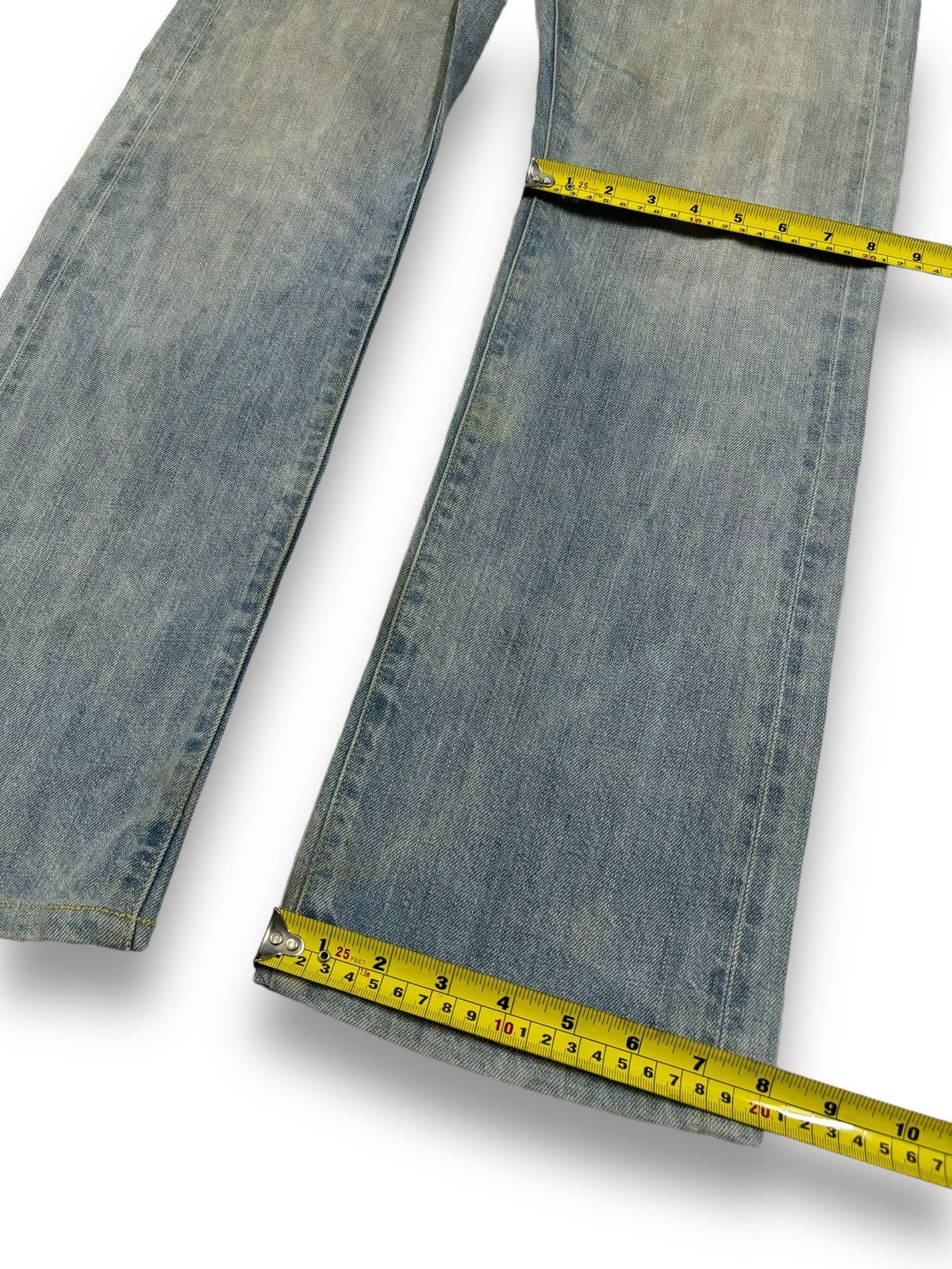 Undercover × Uniqlo Vintage Y2K Uniqlo UJ Selvedge Mud Washed Loose Jeans Size US 34 / EU 50 - 17 Thumbnail