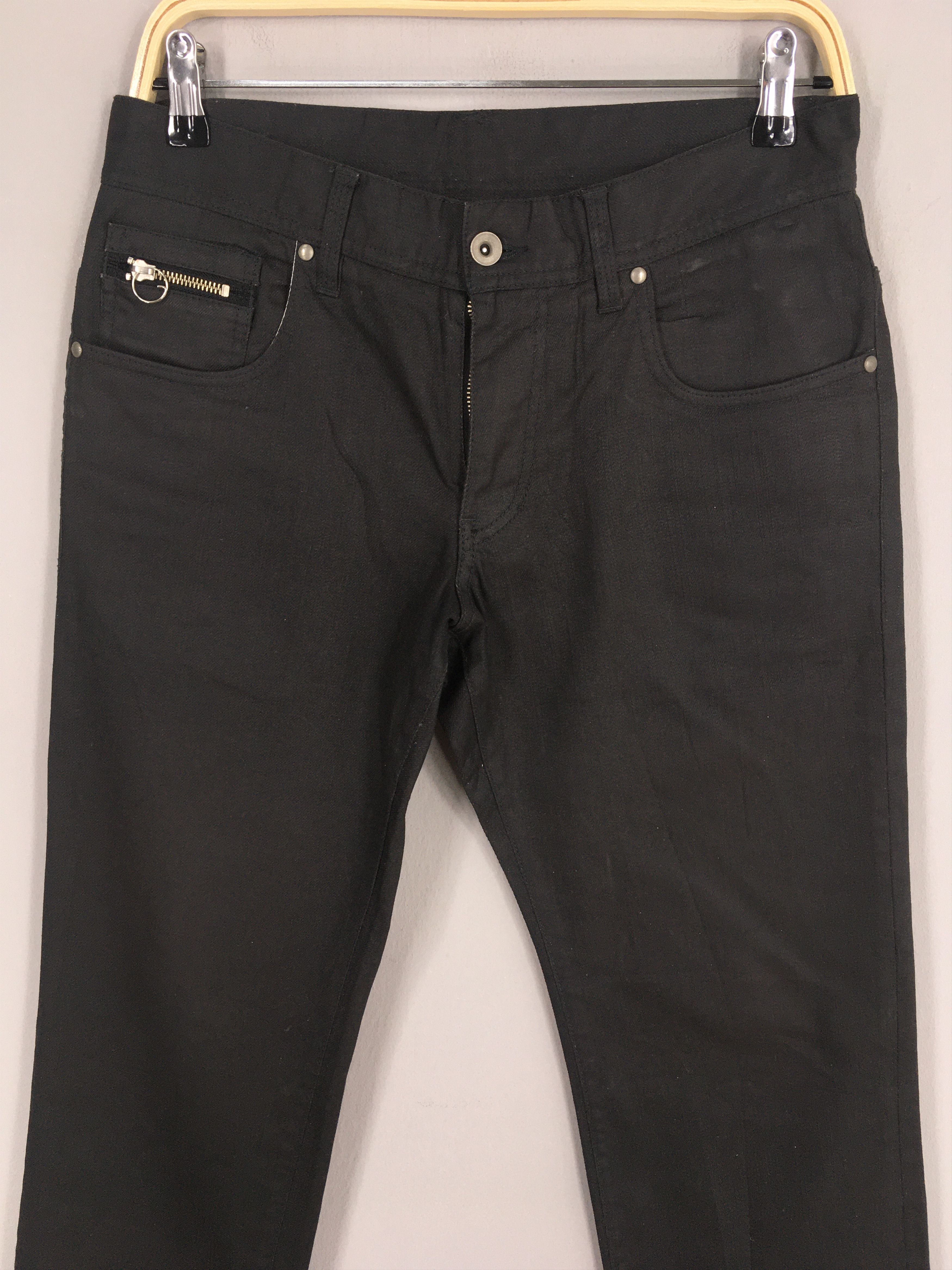 Comme des Garcons Size 30x28 Comme Ca Ism Black Denim Japanese Wax Pants S474 Size US 30 / EU 46 - 2 Thumbnail