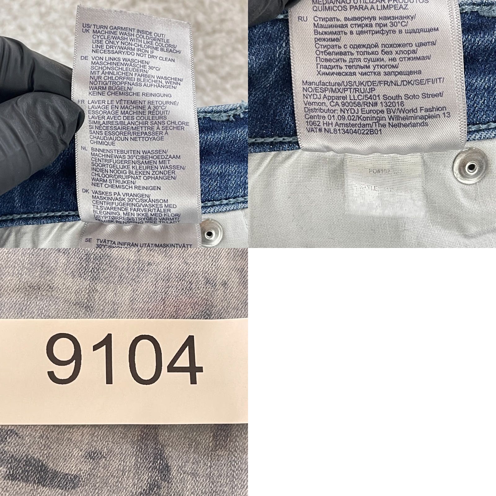 NYDJ NYDJ Jeans Womens Size 6 Blue Denim Ankle Zip Straight Crop Mid-Rise Casual Size 28" / US 6 / IT 42 - 10 Thumbnail
