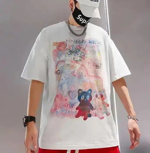 High Sport Japan Harajuku Men's Oversized Short Sleeve Shirt Size US XXL / EU 58 / 5 - 1 Thumbnail