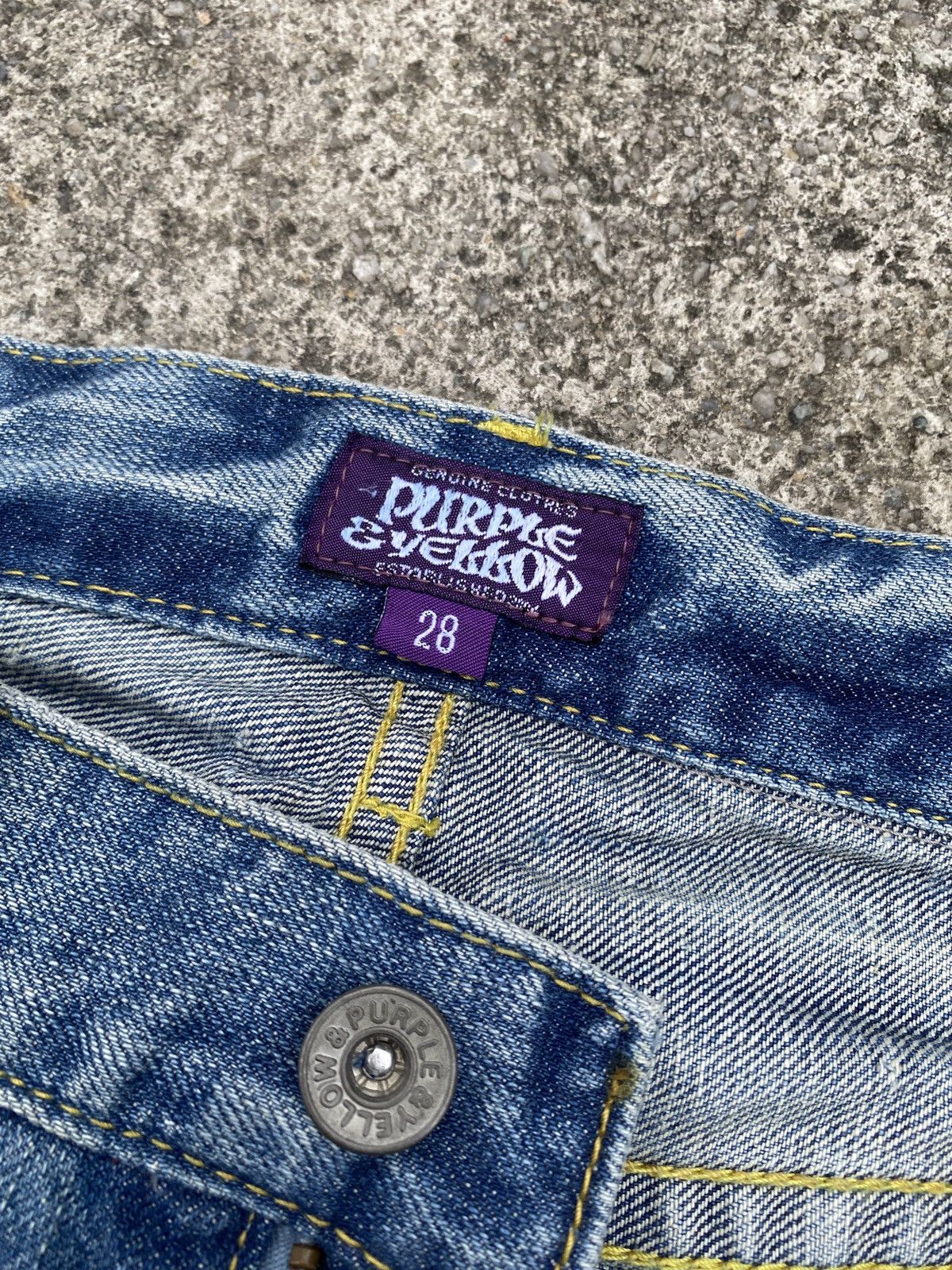 Japanese Brand × Tornado Mart Purple & Yellow Japan Patches Flare Jeans Size US 30 / EU 46 - 15 Thumbnail