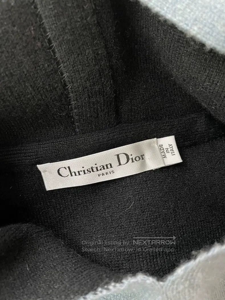 Dior Dior Blue long hooded 8-letter logo cashmere sweater Size XS / US 0-2 / IT 36-38 - 4 Thumbnail