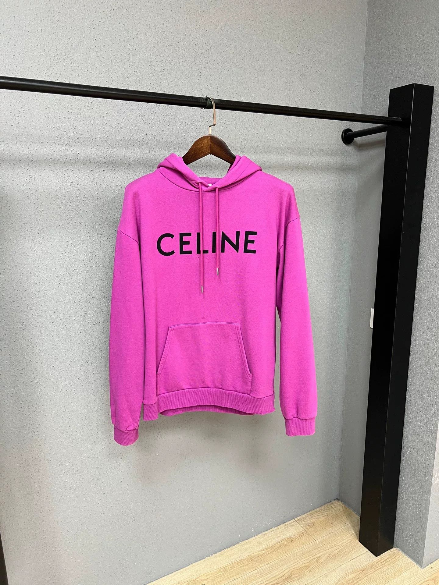Celine celine purple logo hoodie Size L / US 10 / IT 46 - 1 Thumbnail
