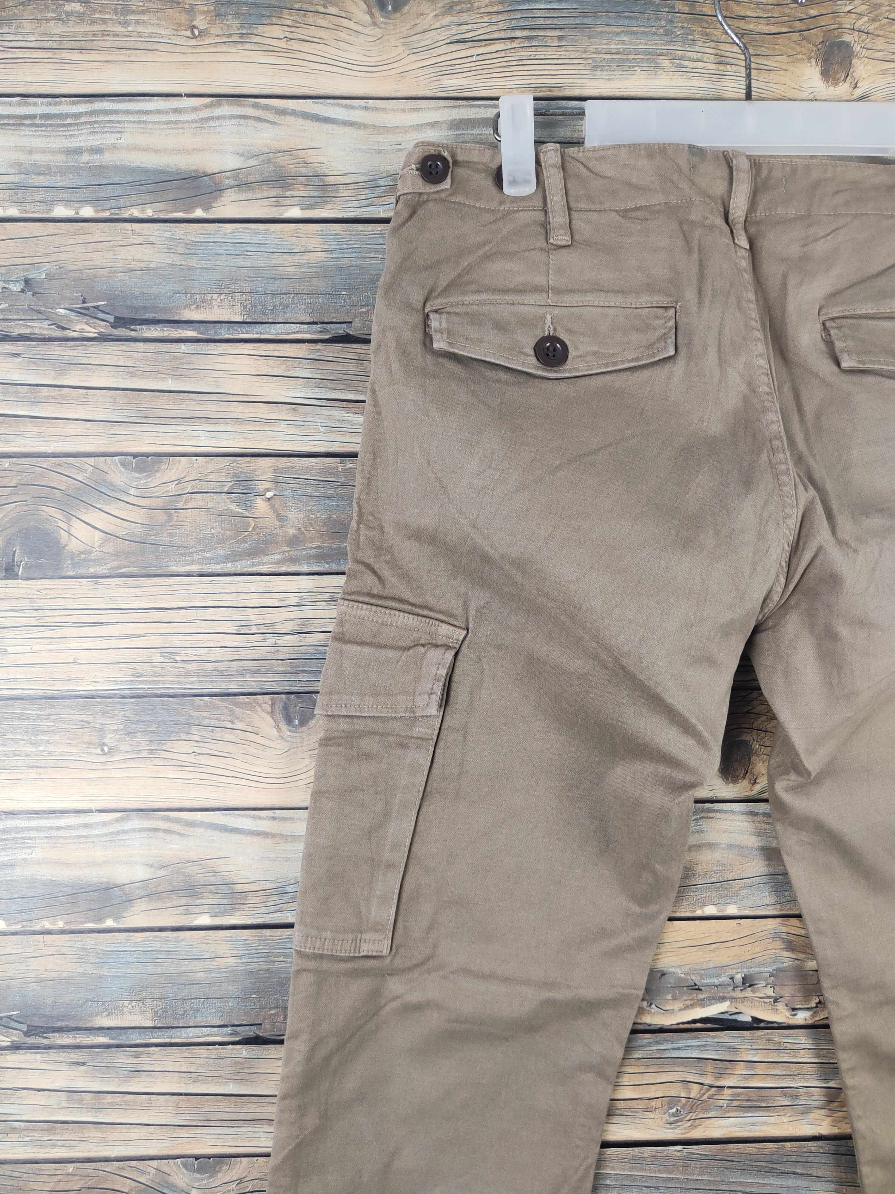 Johnbull DL John Bull Brown Multipocket Tactical Cargo Pants #729 Size US 32 / EU 48 - 8 Thumbnail