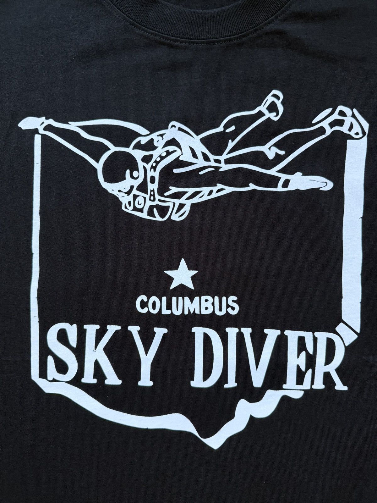 Other Columbus Sky Diver Custom Boxy T-Shirt Black L Size US L / EU 52-54 / 3 - 3 Thumbnail
