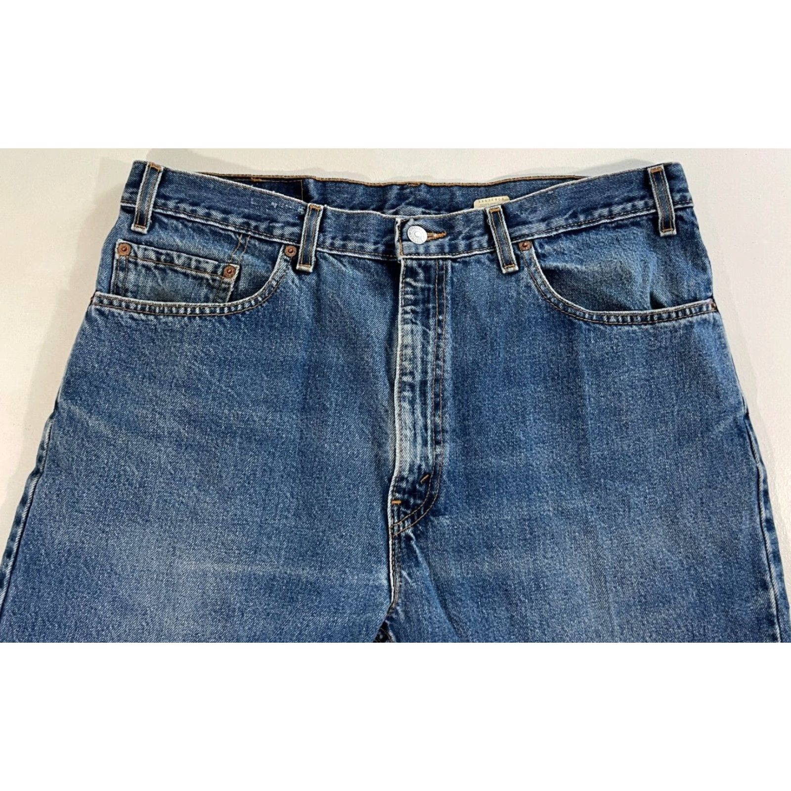 Levi's Levi's 505 Jeans Men Vintage 90s Regular Denim Blue 36x29 USA Made Waist 36 Inseam 29 Belt Loops Straight Size US 36 / EU 52 - 3 Thumbnail