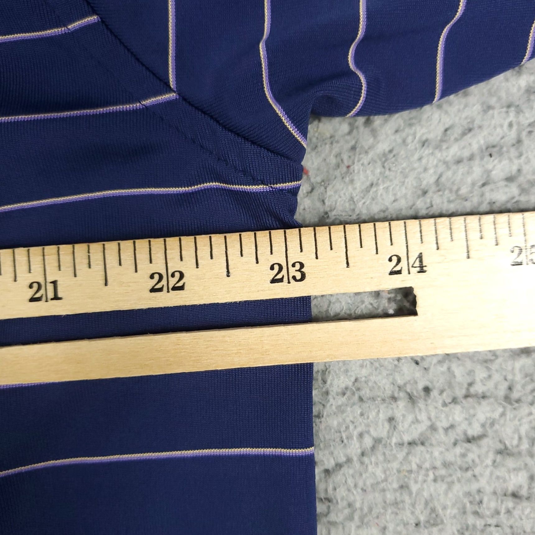 Vintage Donald Ross Polo Shirt Mens Large Blue Striped Link School Casual Short Sleeve Size US L / EU 52-54 / 3 - 7 Thumbnail