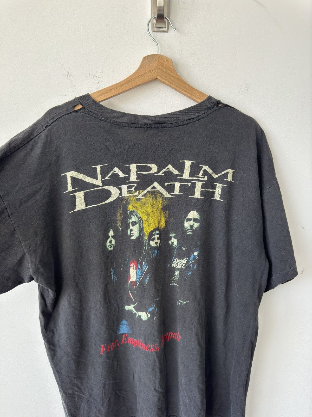 Band Tees × Vintage OG Single Stitch Napalm Death Tee Size US XL / EU 56 / 4 - 5 Thumbnail