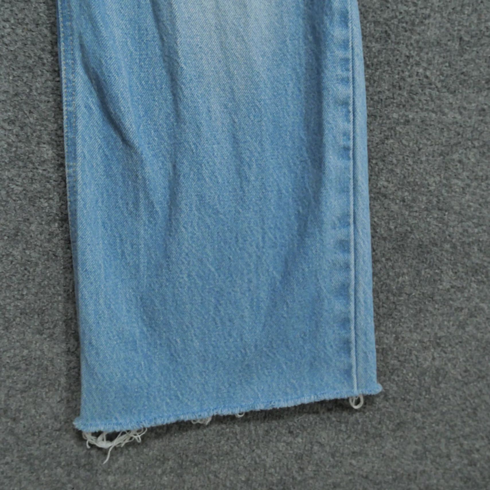Vintage Kancan Jeans Womens 7 27 Blue Pants Wideleg Raw Hem Back Lace Up 28x28 Jeans Womens Size 28" / US 6 / IT 42 - 7 Thumbnail