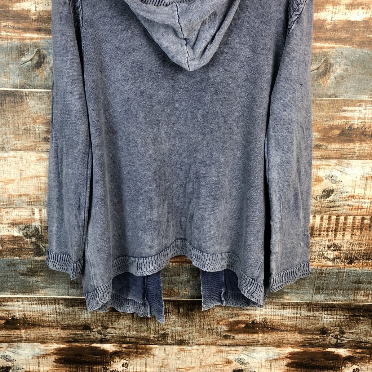 Faded Glory × Homespun Knitwear × Japanese Brand DL Growth By Gril faded Hoodie cardigan Knitwear #C602 Size US L / EU 52-54 / 3 - 14 Thumbnail