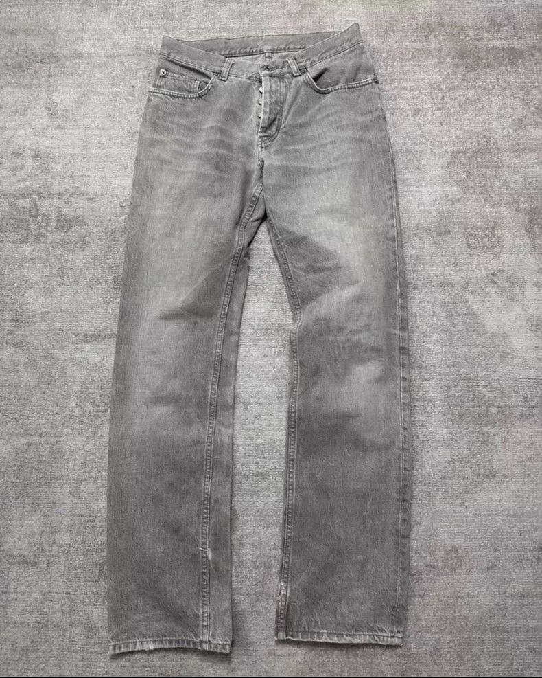 Other HELMUT LANG Titanium grey water-washed jeans Size US 29 - 1 Thumbnail