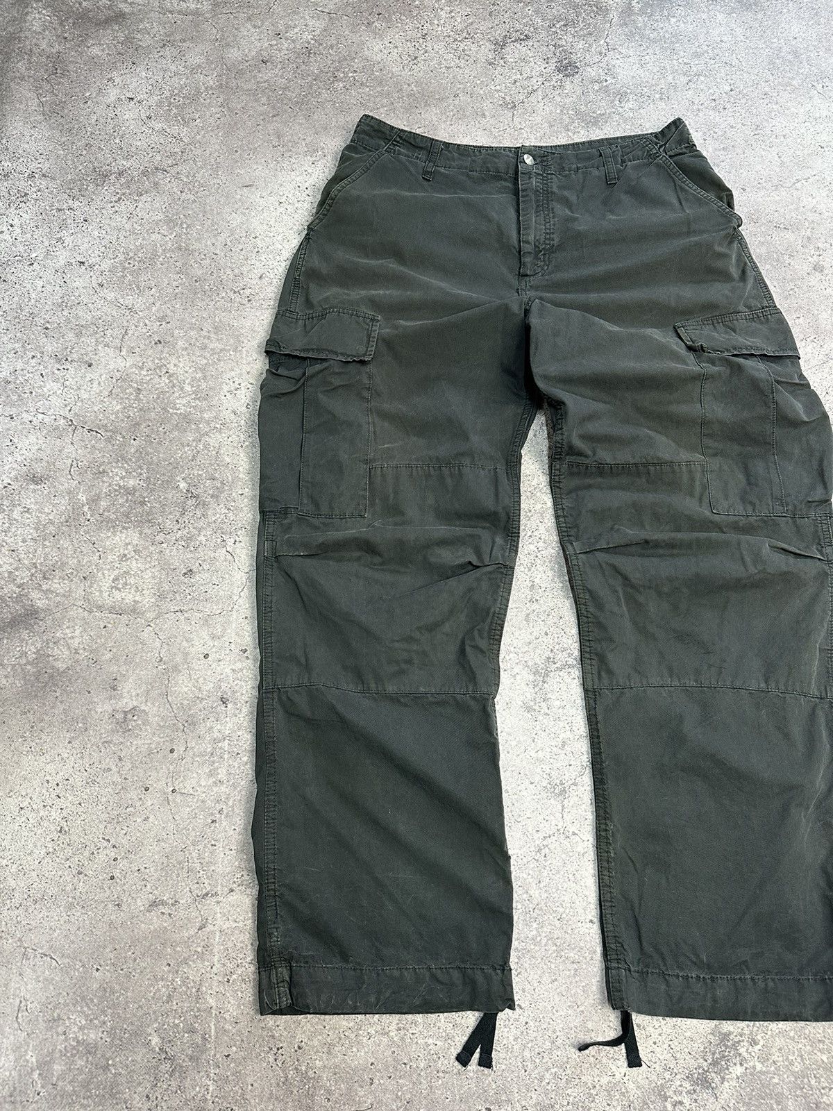 Carhartt Vintage Carhartt Cargo Distressed Pants Faded Gray Y2K Size US 33 - 3 Thumbnail