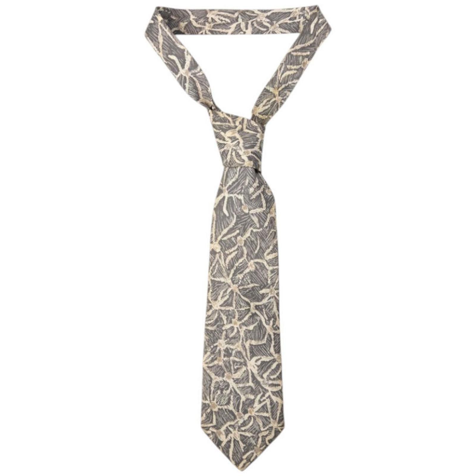 Issey Miyake Vintage Issey Miyake Pattern Silk Tie Size ONE SIZE - 1 Thumbnail
