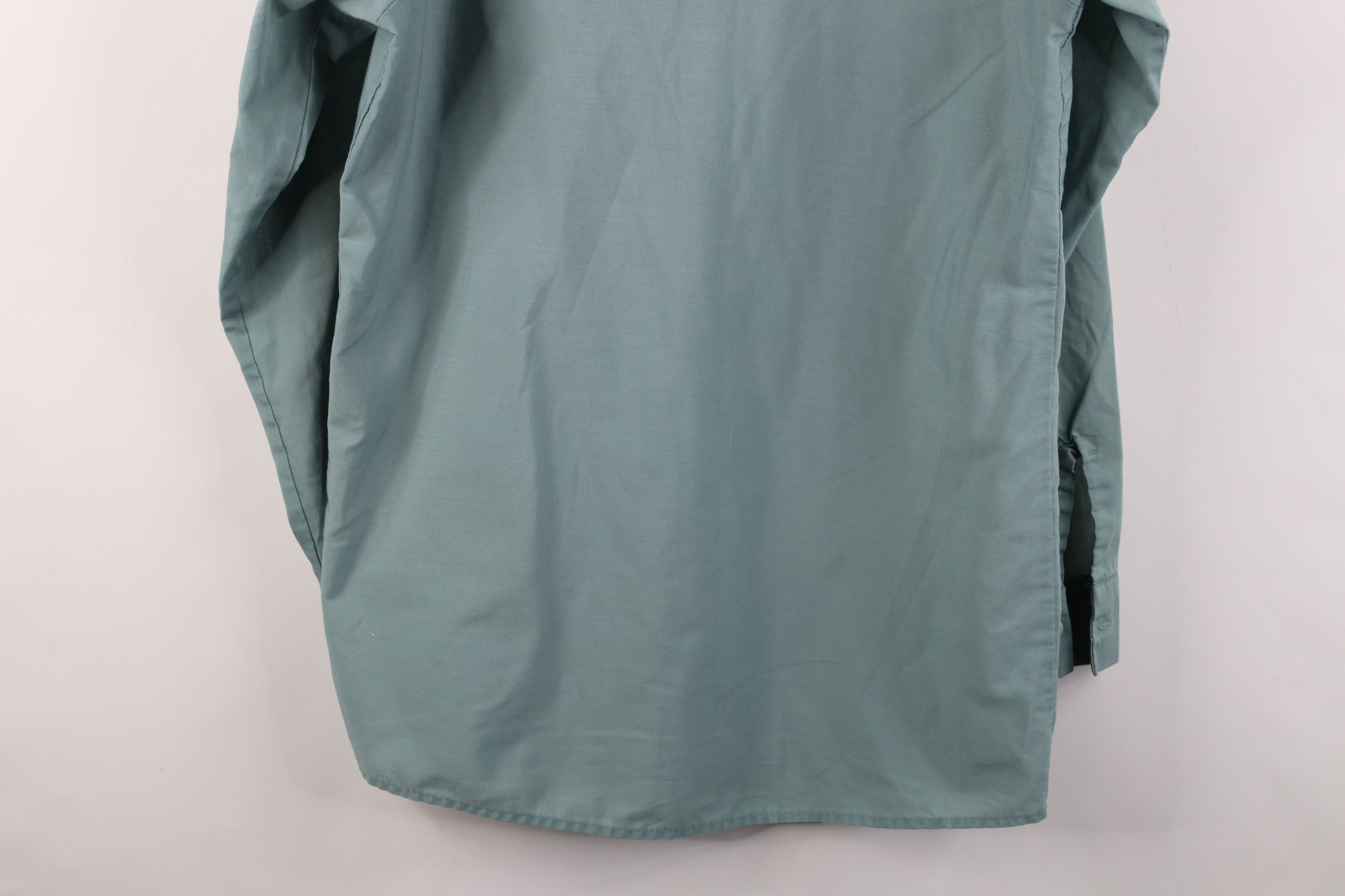 Vintage Vintage 70s Streetwear Mechanic Button Shirt Teal USA Size US M / EU 48-50 / 2 - 13 Thumbnail