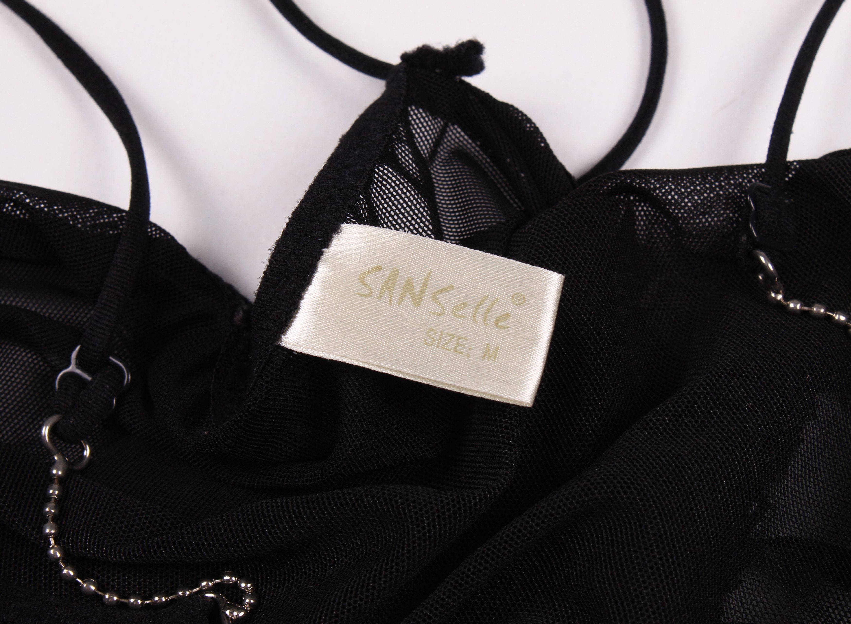 Vintage Vintage Sanselle Sexy Bondage Mesh Goth Cami Top Size M / US 6-8 / IT 42-44 - 9 Thumbnail