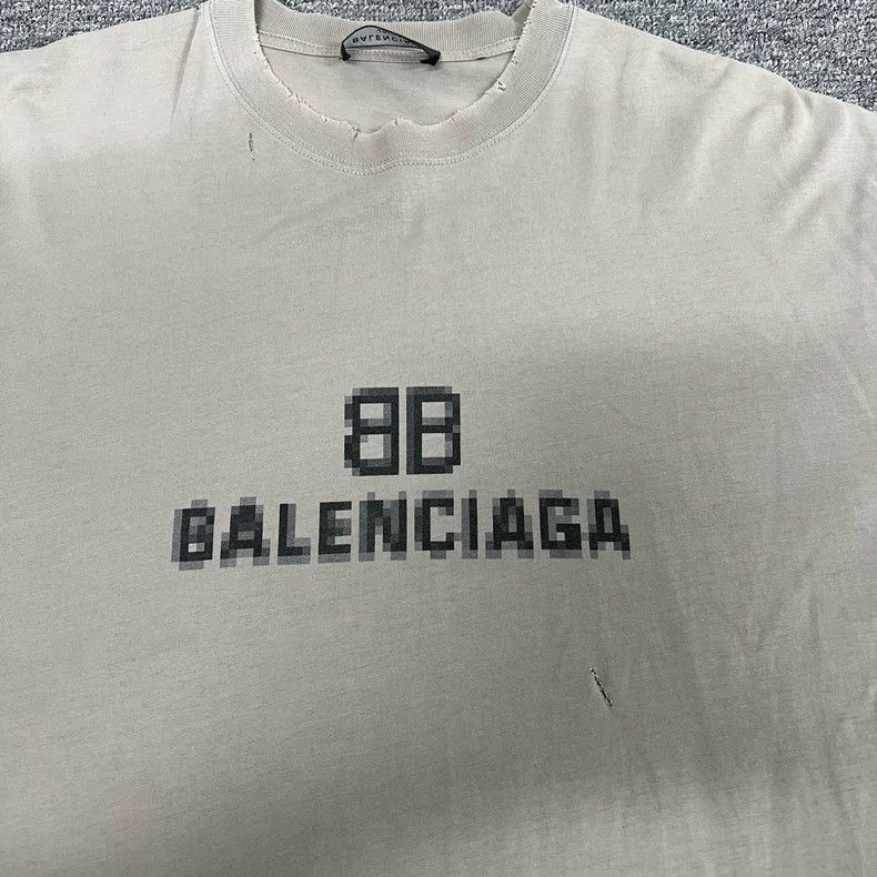 Balenciaga Balenciaga Mosaic double B printed short sleeve T-shirt Size US XXS / EU 40 - 4 Thumbnail