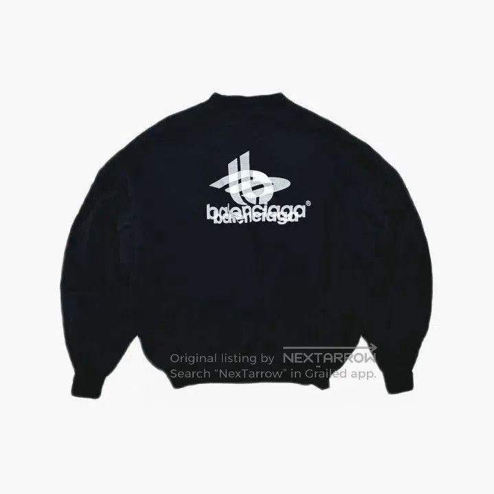 Balenciaga Balenciaga Black Logo Casual Long Sleeve Sweatshirt. Size US M / EU 48-50 / 2 - 2 Thumbnail