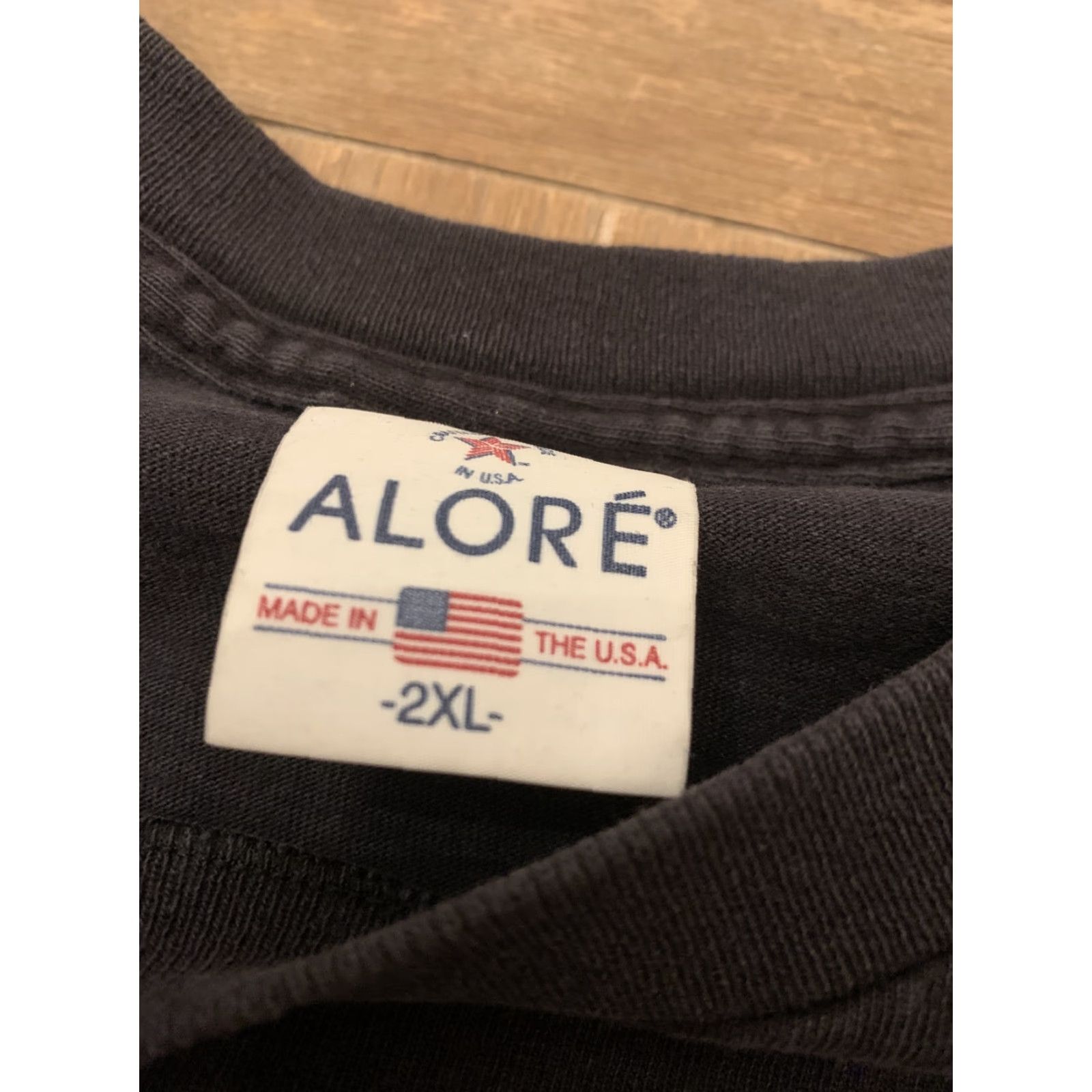 Vintage VINTAGE Alore Shirt Unisex Adults XXL Faded Black Patriotic Bald Eagle America Freedom Americana Size US XXL / EU 58 / 5 - 3 Thumbnail