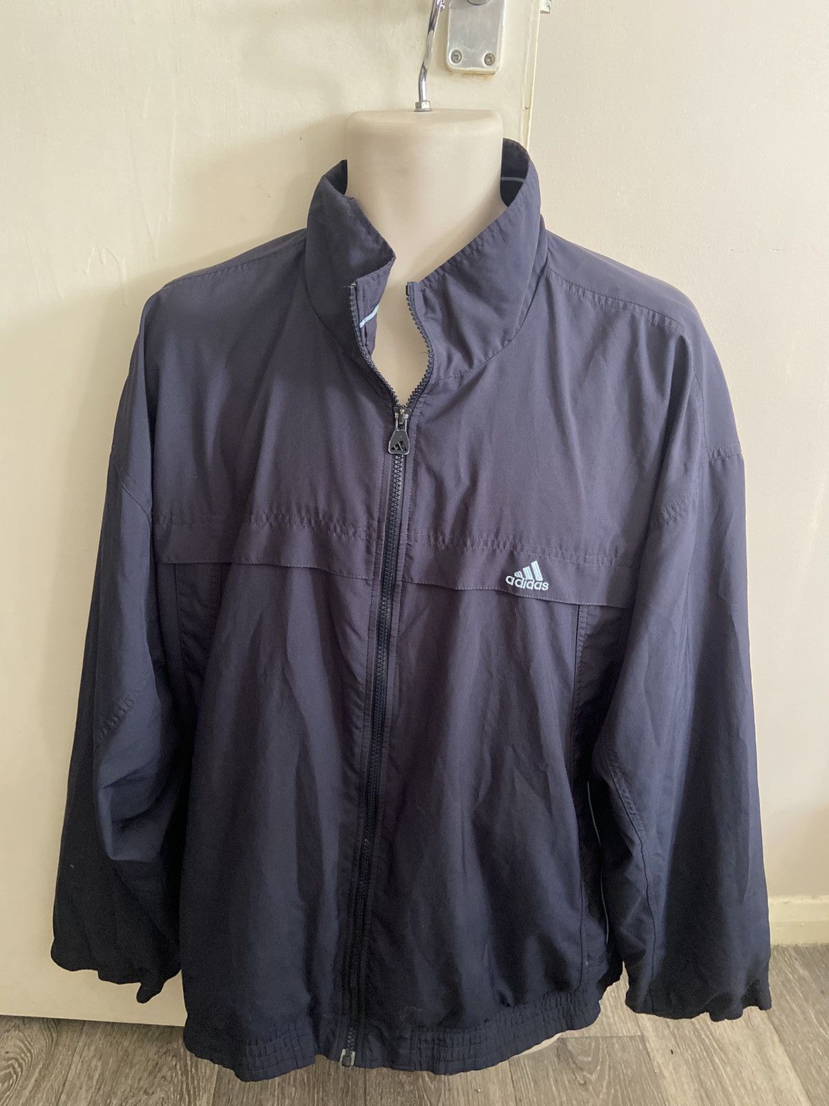 Adidas 2000s black zip up Adidas blue jacket Men’s Size L Size US L / EU 52-54 / 3 - 1 Thumbnail