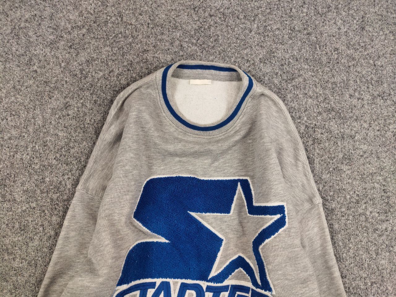 Starter Vintage Starter Blue embroidered Logo Crew Chek Sweatshirt Size US S / EU 44-46 / 1 - 8 Thumbnail