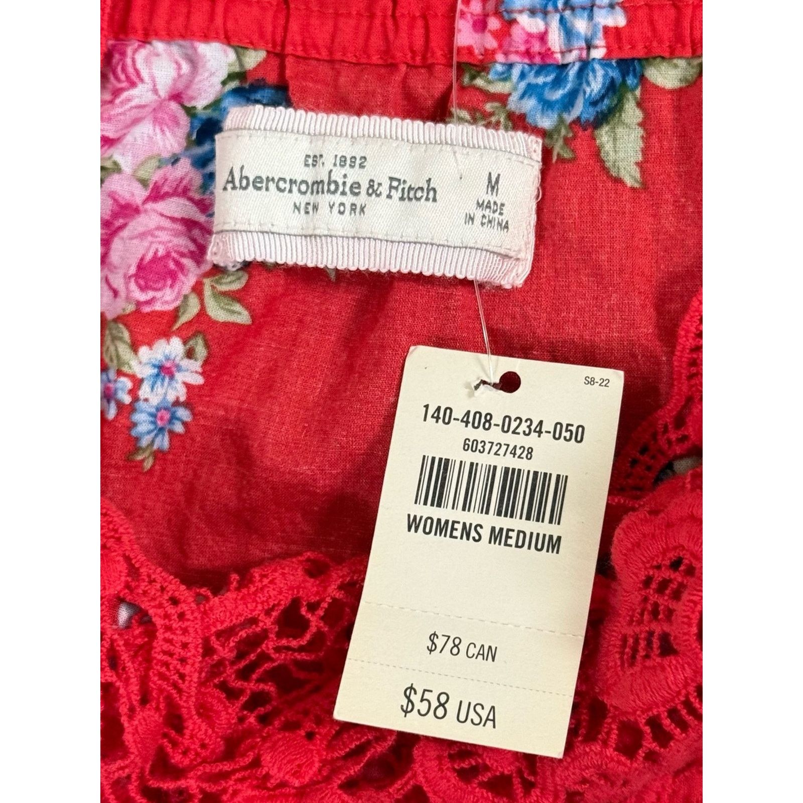 Abercrombie & Fitch Abercrombie & Fitch Floral Isabelle Top Sz Med Romantic Size M / US 6-8 / IT 42-44 - 5 Thumbnail