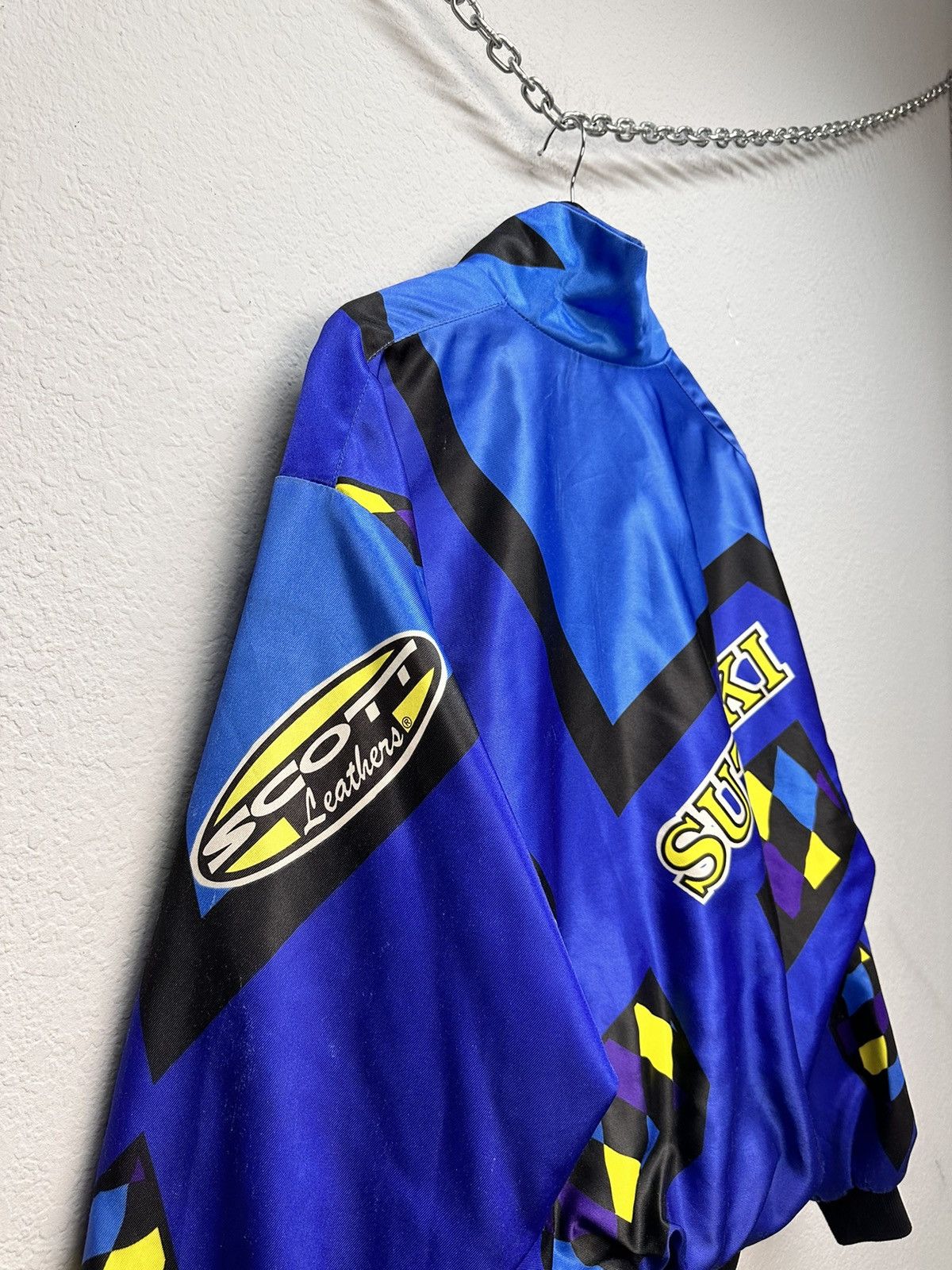 NASCAR Racing Jacket Moto Vodafone F1 Nascar Leather Red Bull Lucky Size US XL / EU 56 / 4 - 15 Thumbnail