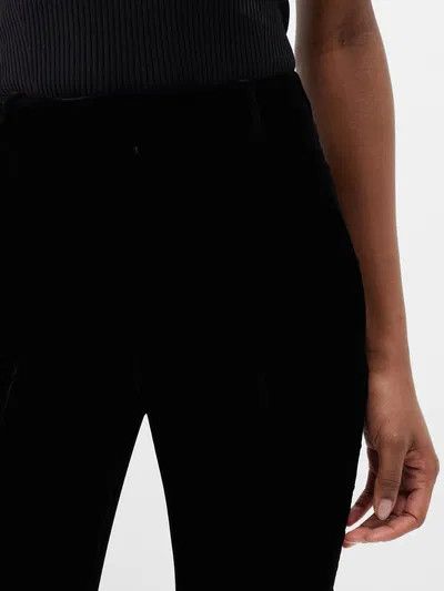 Saint Laurent Paris o1y0126 Velvet Casual Pant in Black Size 30" / US 8 / IT 44 - 2 Thumbnail