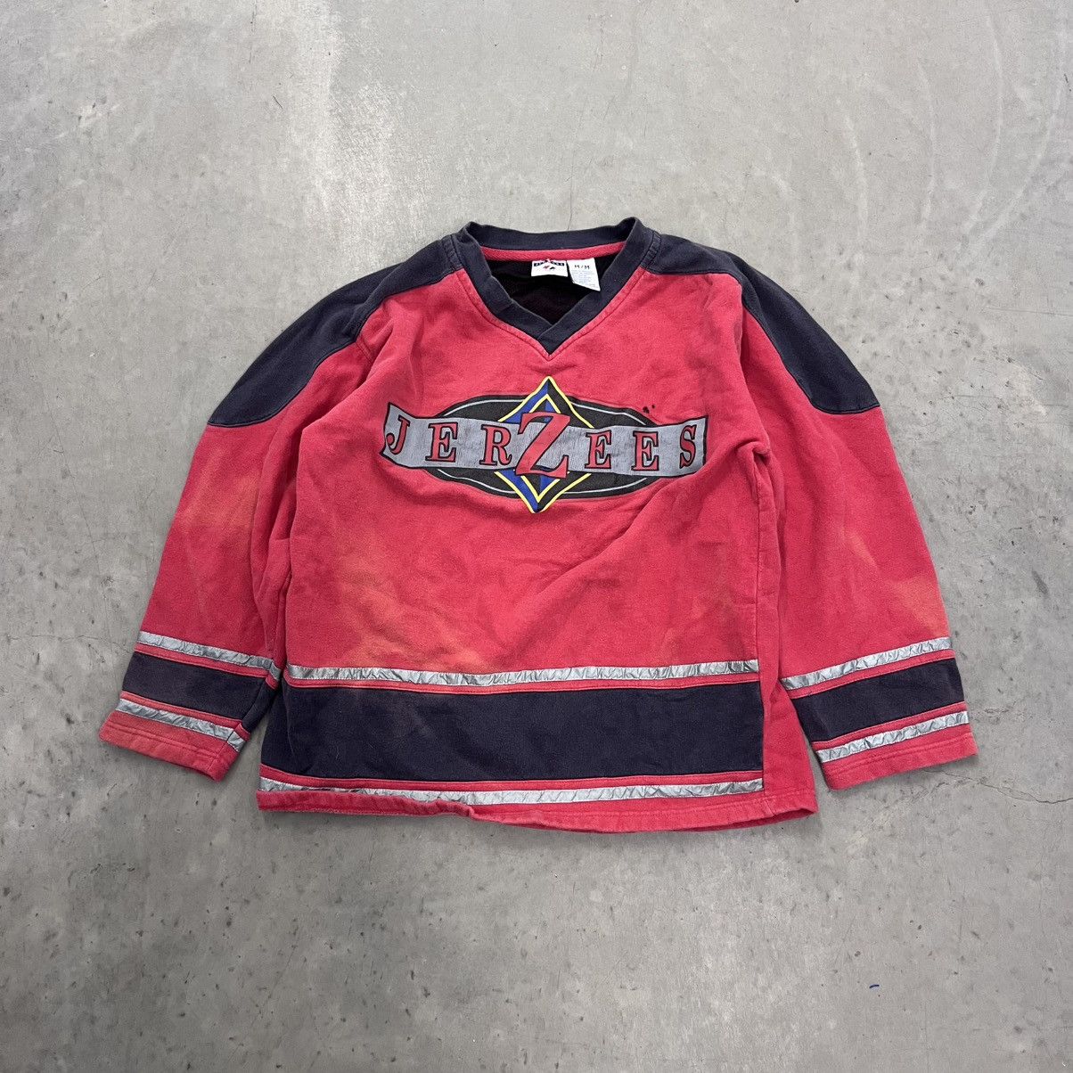 Jerzees × Vintage CRAZY Jerzees Hockey Jersey FADED to Perfection RARE M Size US M / EU 48-50 / 2 - 8 Thumbnail