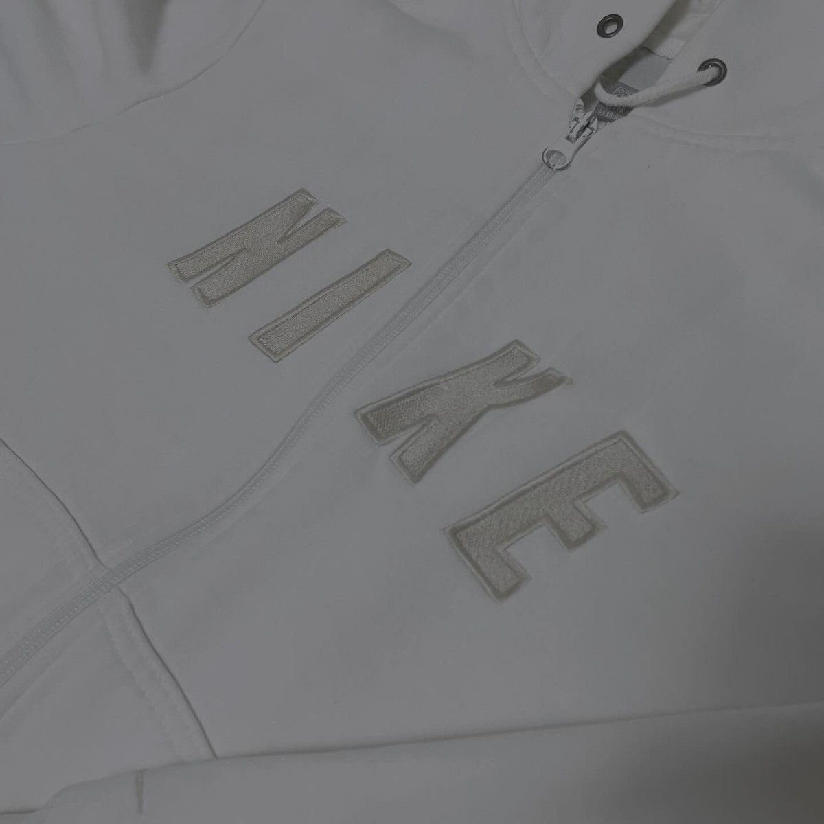 Nike × Vintage Vintage Nike Spellout Zip Hoodie Y2K 00s Streetwear Size L / US 10 / IT 46 - 4 Thumbnail