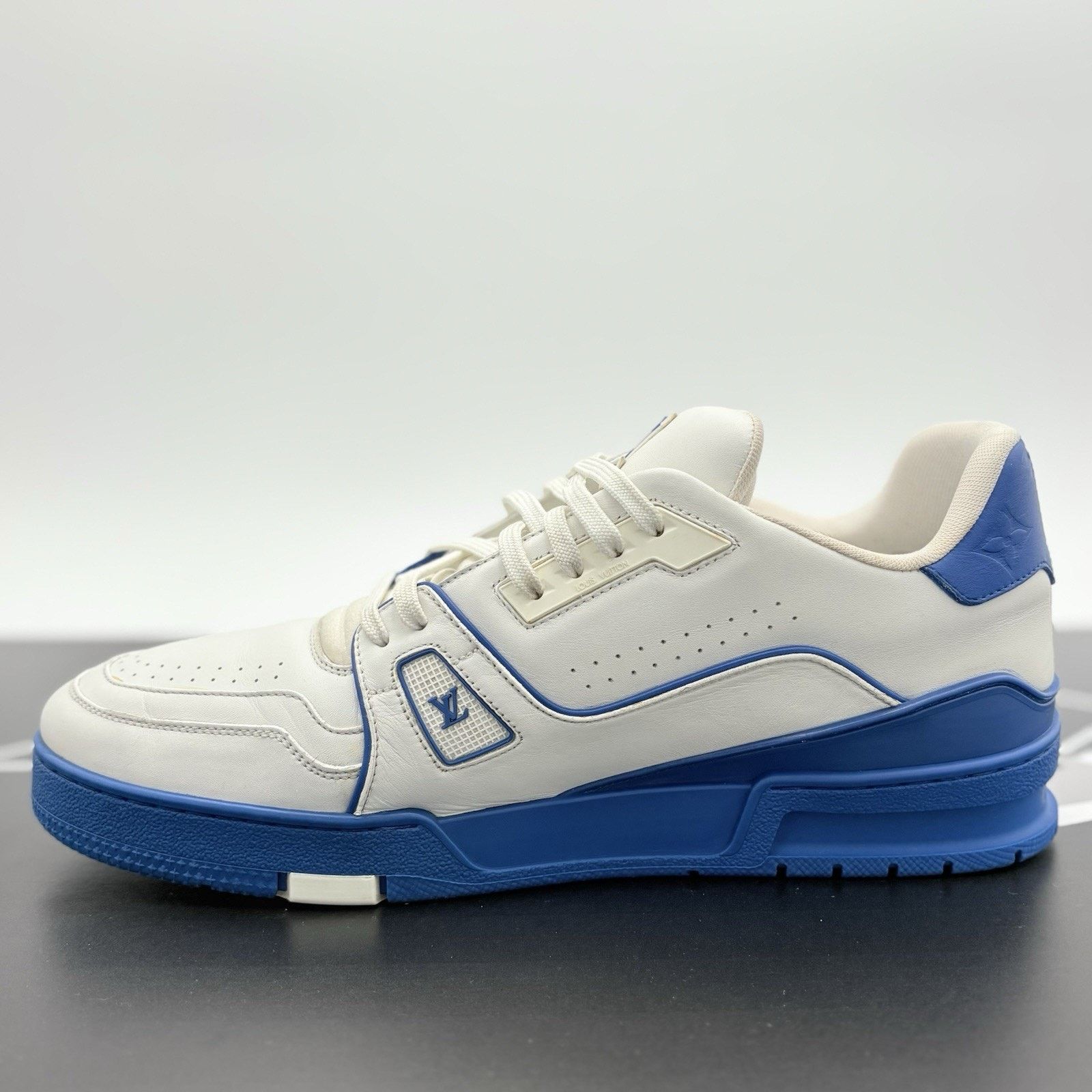 Louis Vuitton Louis Vuitton Trainer ' White Blue ' | SUPER CLEAN! Size US 11.5 / EU 44-45 - 4 Thumbnail