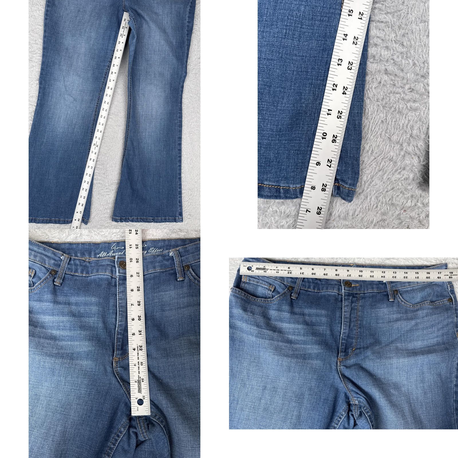 Gloria Vanderbilt Gloria Vanderbilt Jeans Womens 14 Short Bootcut Blue All Around Slimming Effect Size 36" / US 14 / IT 50 - 8 Thumbnail