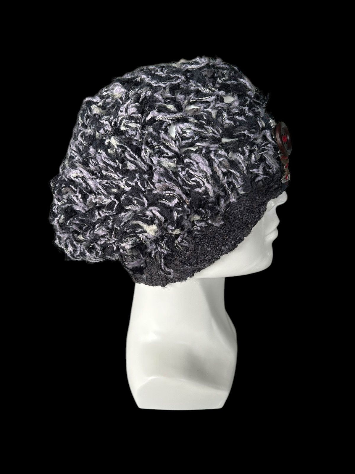 Japanese Brand × Kapital × Vintage Rare Grace Hats Crochet Knitted Beanie Hats ☠️☠️ Size ONE SIZE - 3 Thumbnail