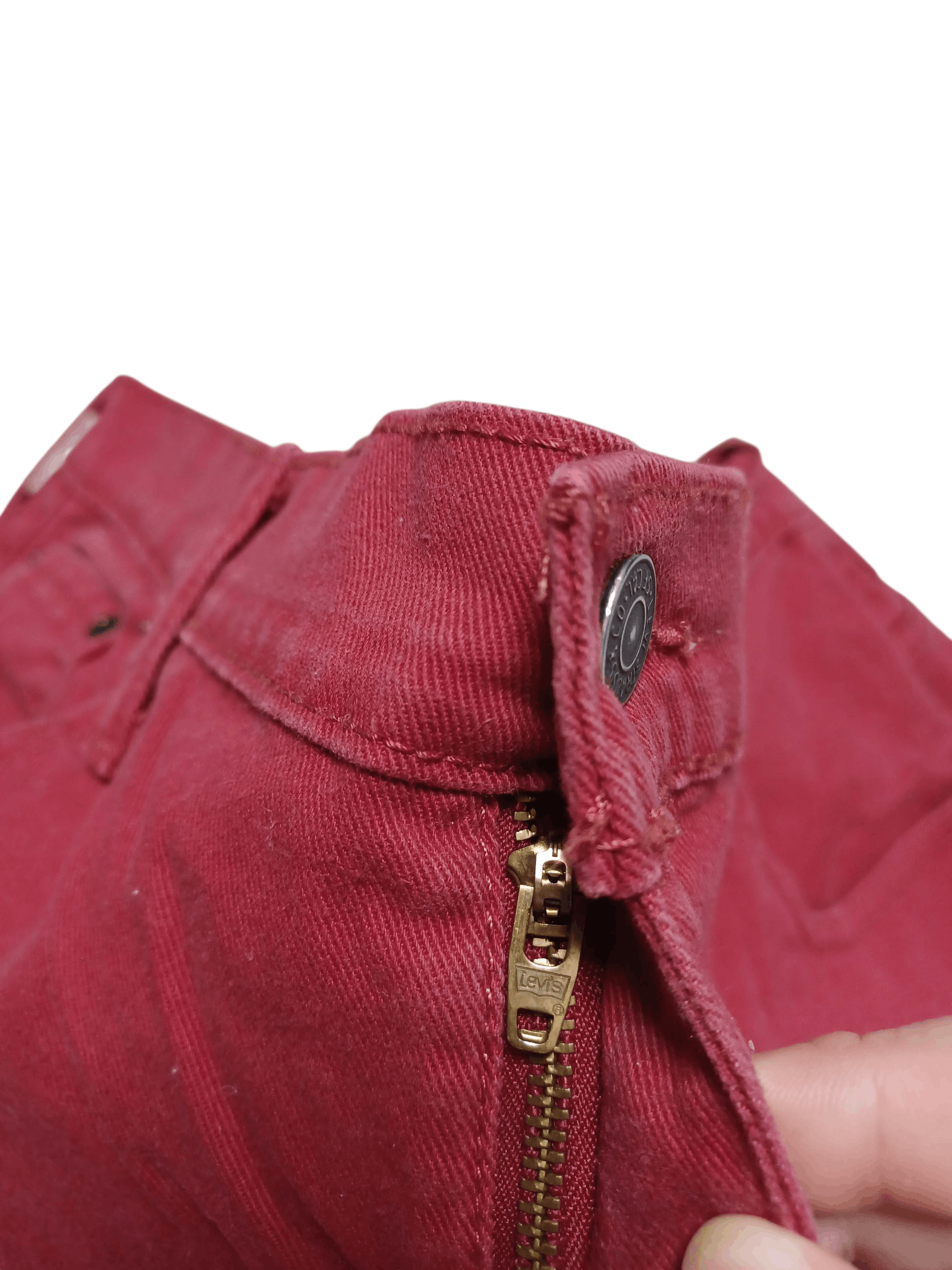 Levi's Vintage Clothing LEVIS VINTAGE FIRE RED DENIM SHORTS W38 MADE IN NICARAGUA Size US 38 / EU 54 - 2 Thumbnail