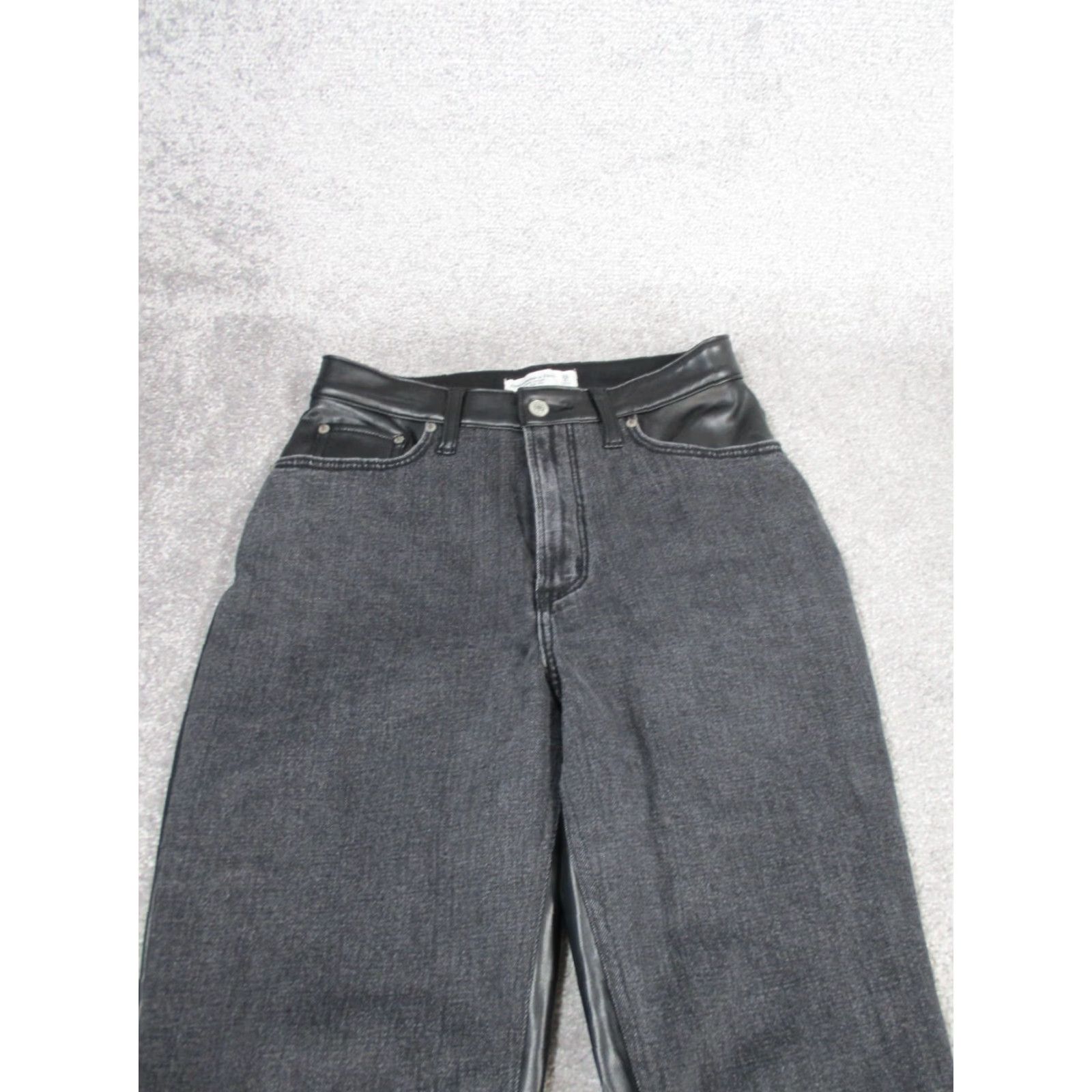Abercrombie & Fitch Abercrombie & Fitch Jeans Womens 28 The Ankle Straight HR Curvy Gray Denim Size 28" / US 6 / IT 42 - 2 Thumbnail
