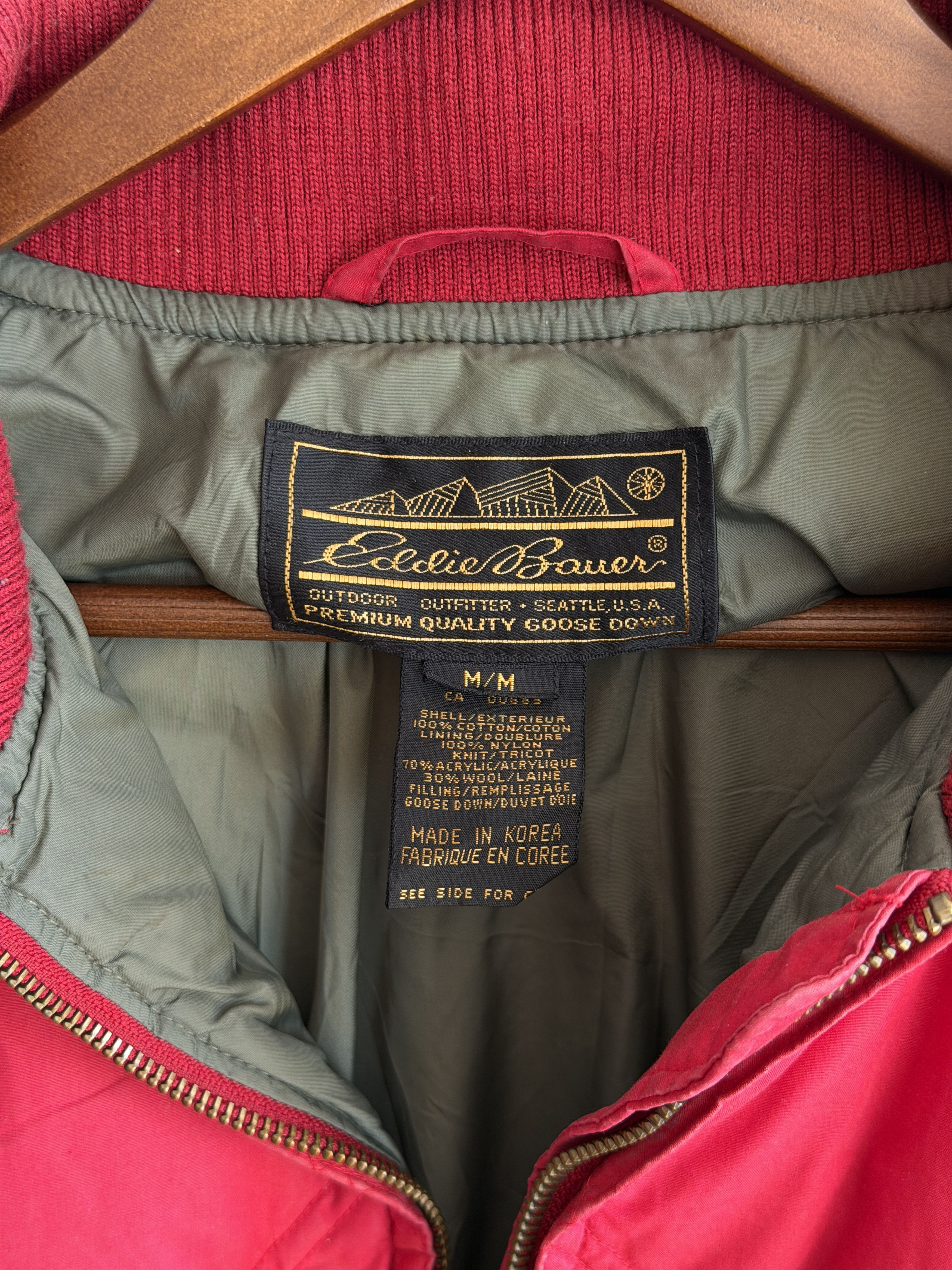 Eddie Bauer Vintage Red Eddie Bauer Skyliner Down Jacket Size US M / EU 48-50 / 2 - 5 Thumbnail