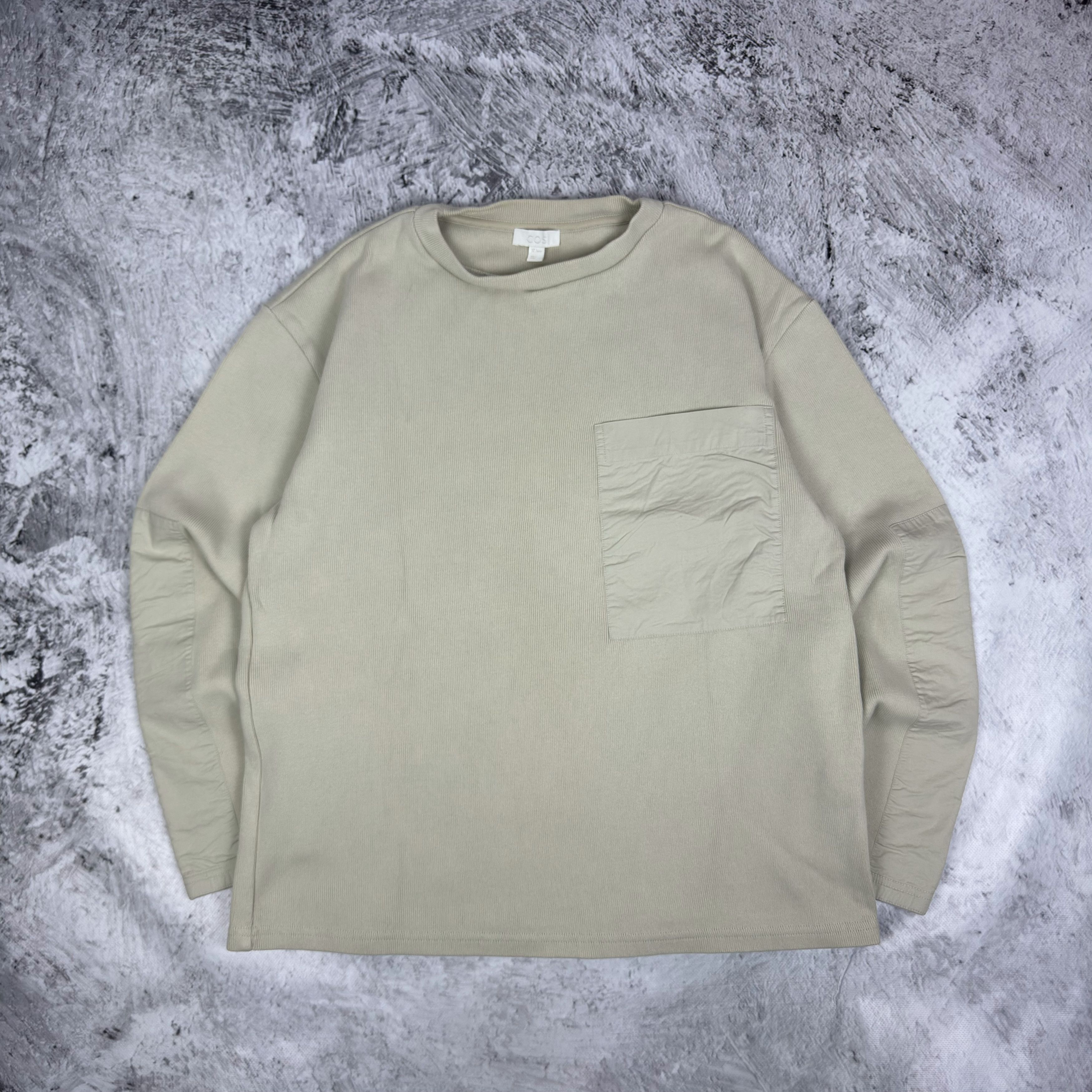 Cos COS Men's beige Cotton Knit Sweater Small Size US S / EU 44-46 / 1 - 2 Thumbnail
