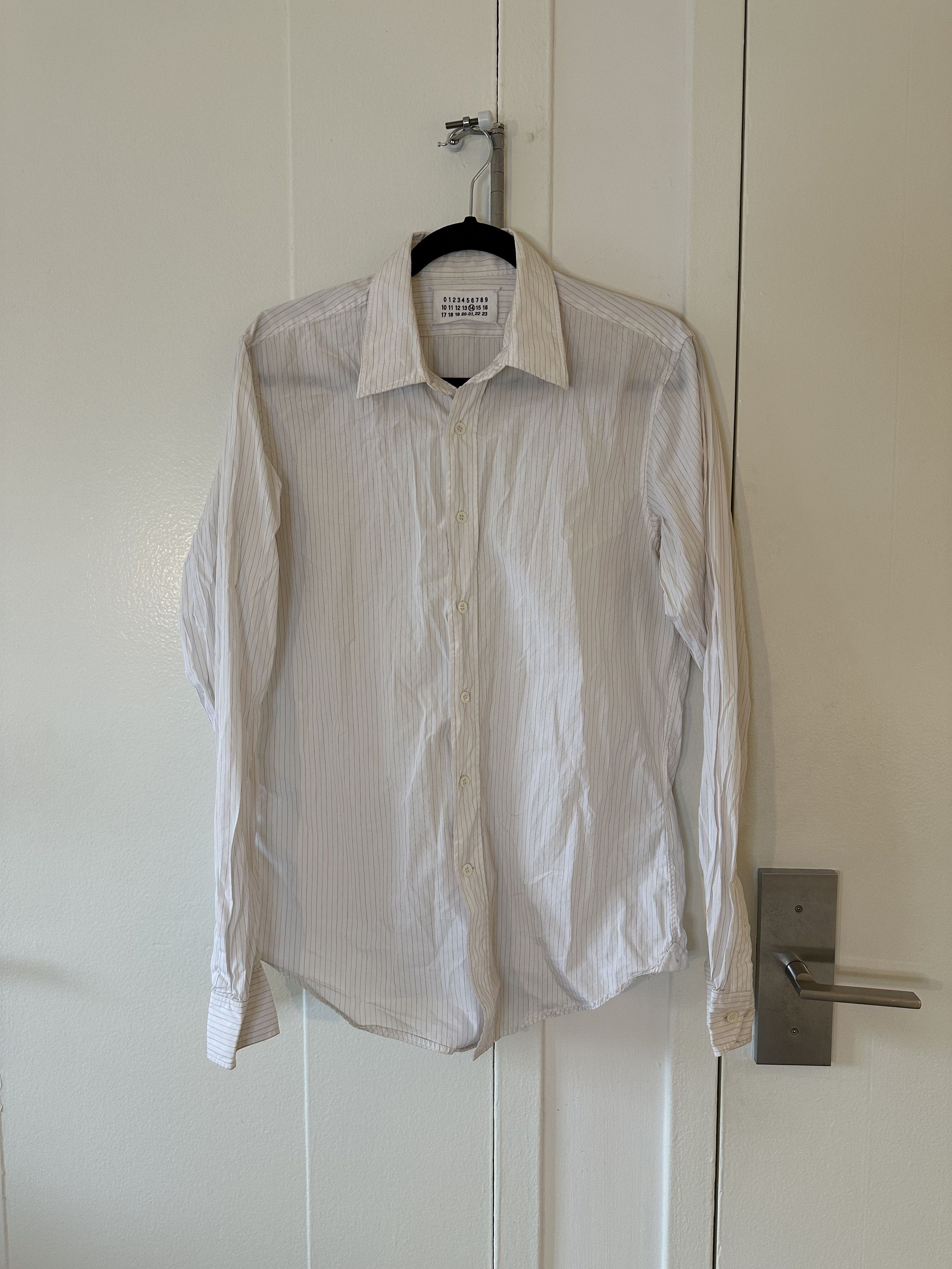 image of Maison Margiela Multi Stripe Button Up Shirt, Men's (Size Small)