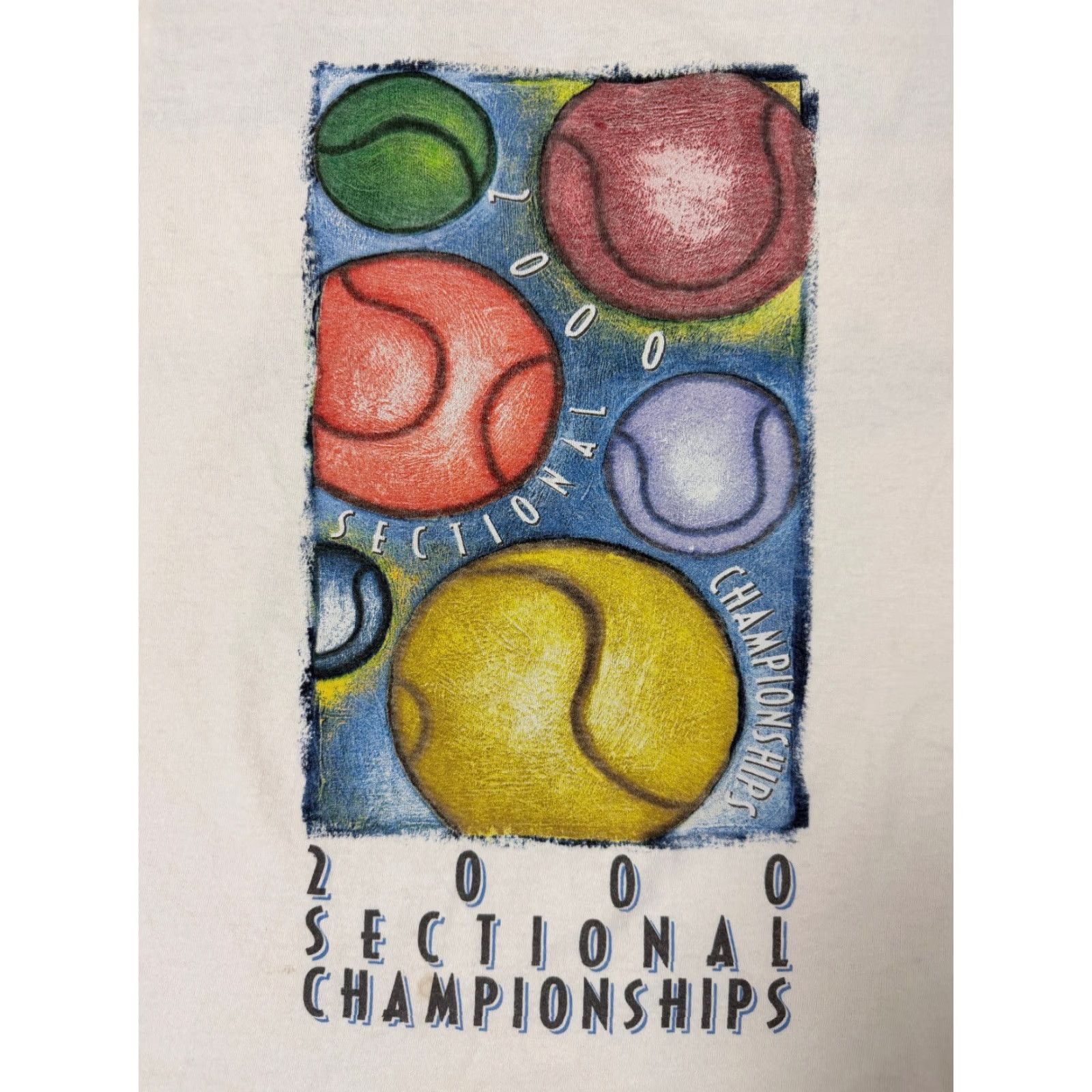 Vintage VINTAGE USTA Tennis Shirt Men L White 2000s 90s Sports Short Sleeve Crew Neck Graphic Print T-Shirt Size US L / EU 52-54 / 3 - 2 Thumbnail
