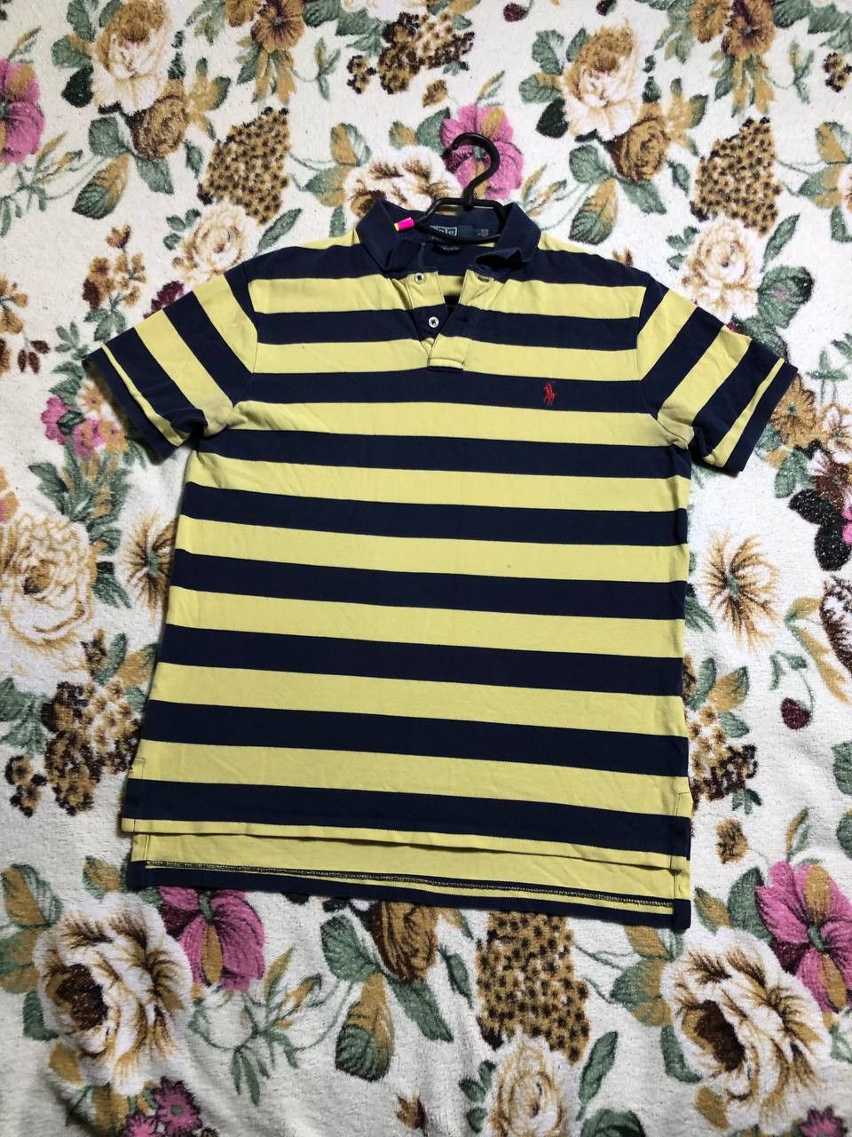 Polo Ralph Lauren Ralph Lauren Polo Shirt Yellow/Navy Striped Short sleeve Size US L / EU 52-54 / 3 - 1 Thumbnail