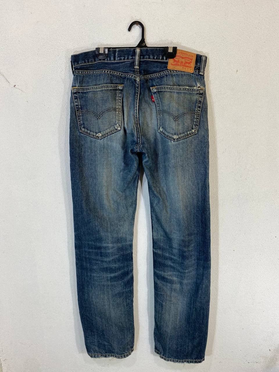 Levi's levis 505 distressed denim nice design Size US 34 / EU 50 - 1 Thumbnail