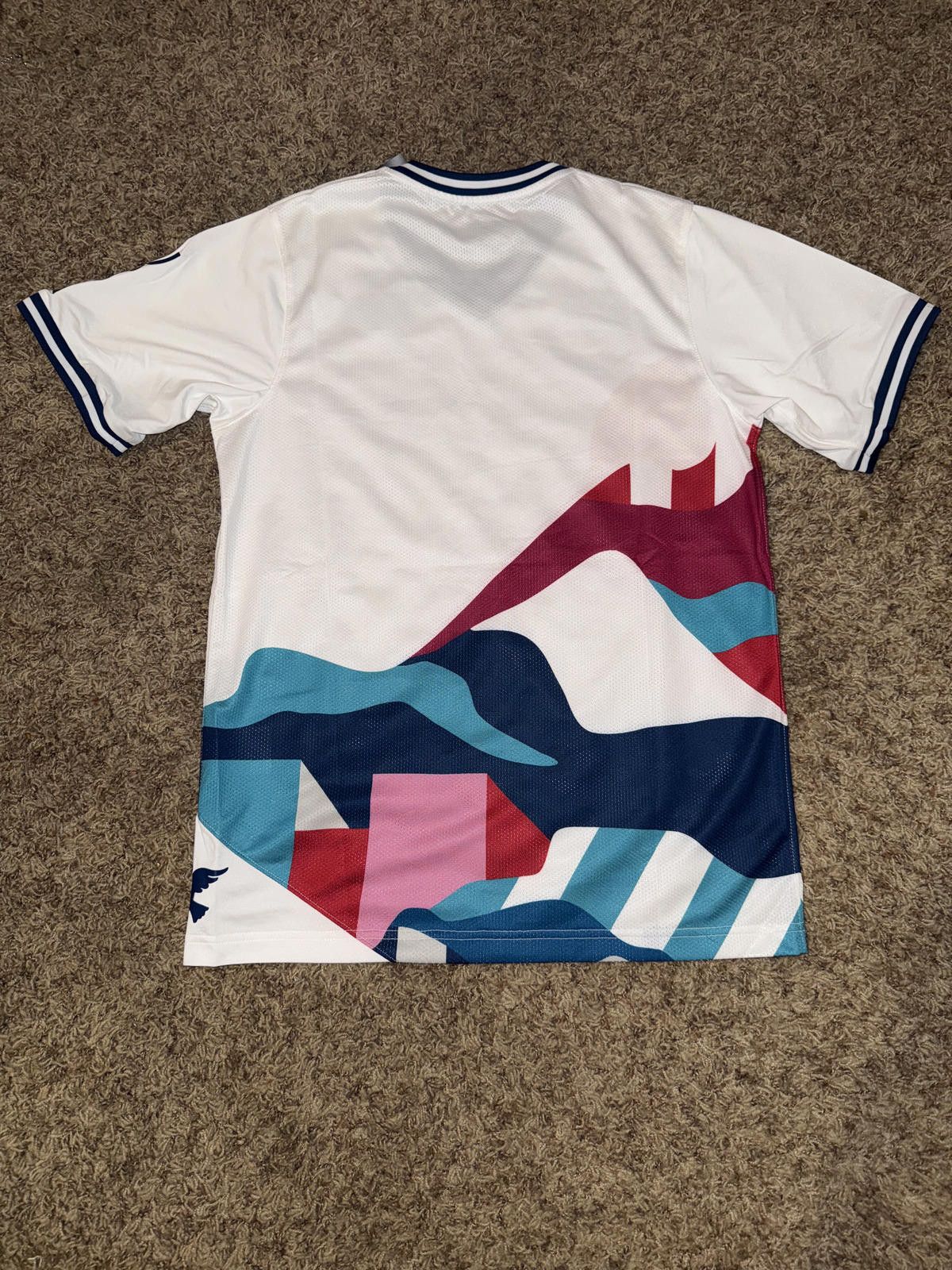 Nike Mens Nike SB Team USA Parra Skateboarding Olympic Federation Kit Crew Jersey Size US XS / EU 42 / 0 - 6 Thumbnail