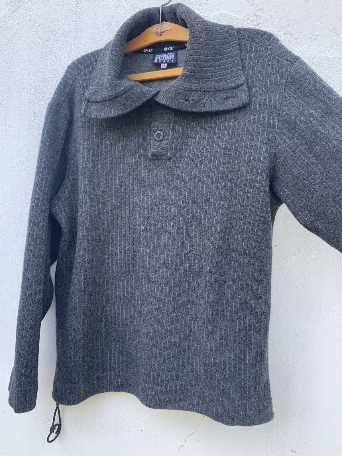 Gianfranco Ferre Vintage Gianfranco Ferre Ribbed Turtleneck Wool Sweater Size US M / EU 48-50 / 2 - 12 Thumbnail