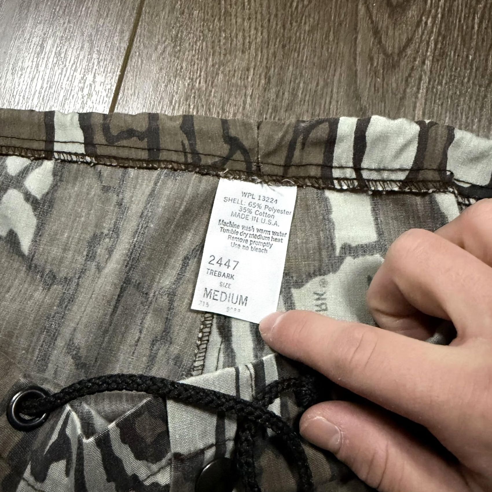 Vintage VINTAGE Trebark Camo Pants Mens Medium Brown Hunting Drawstring Relaxed Fit USA Pants Mens Medium Brown Camouflage Size US 31 - 4 Thumbnail
