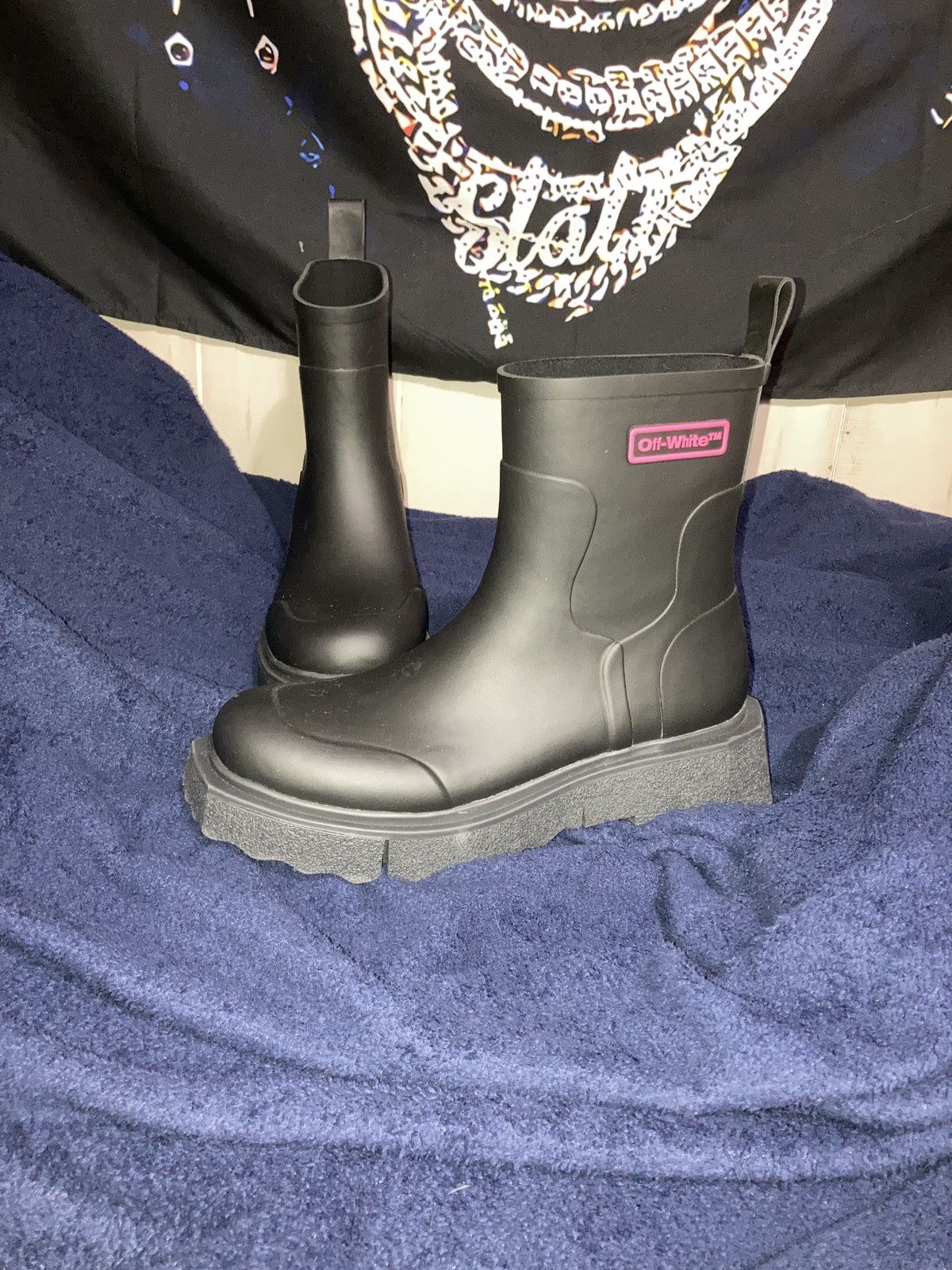 Off-White Off-White Rubber Rain Boot Size US 10 / EU 43 - 1 Thumbnail