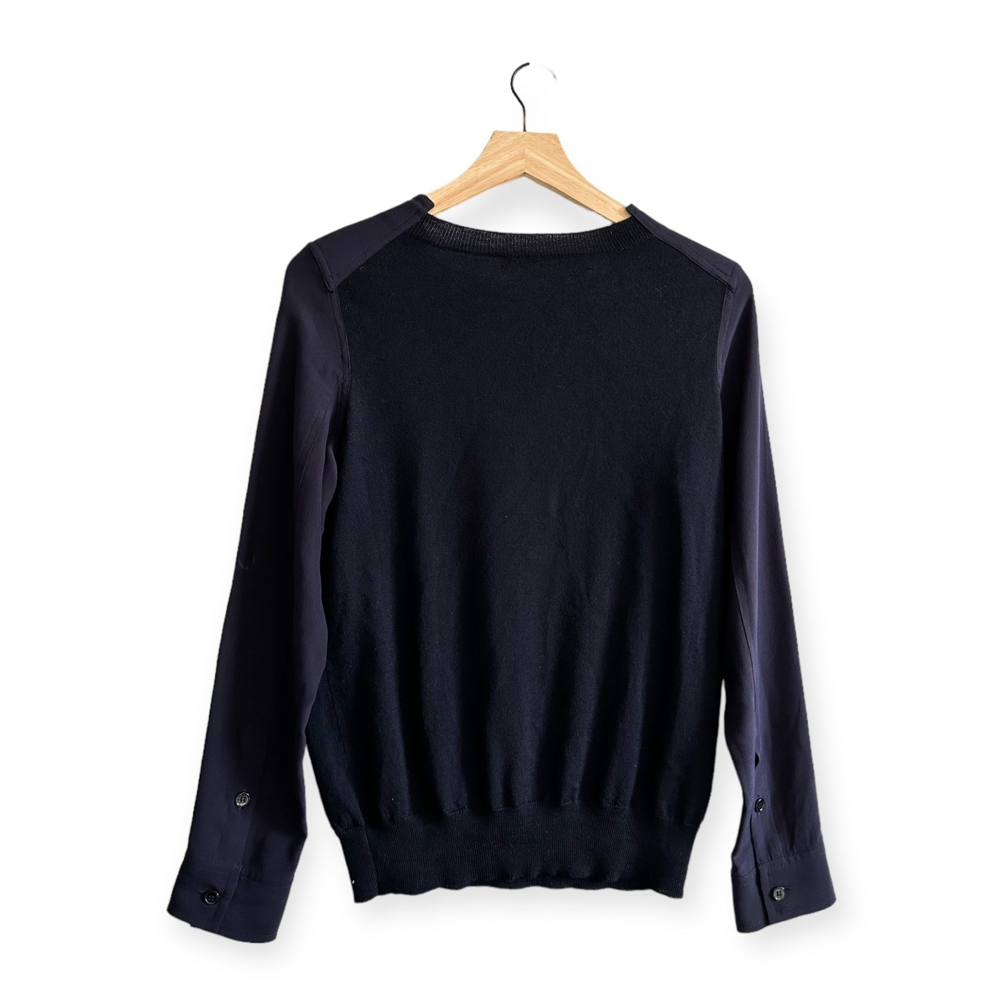 Marni Marni Embellished Wool-Silk Sweater FW2012, Blue, Size: IT Size S / US 4 / IT 40 - 2 Thumbnail