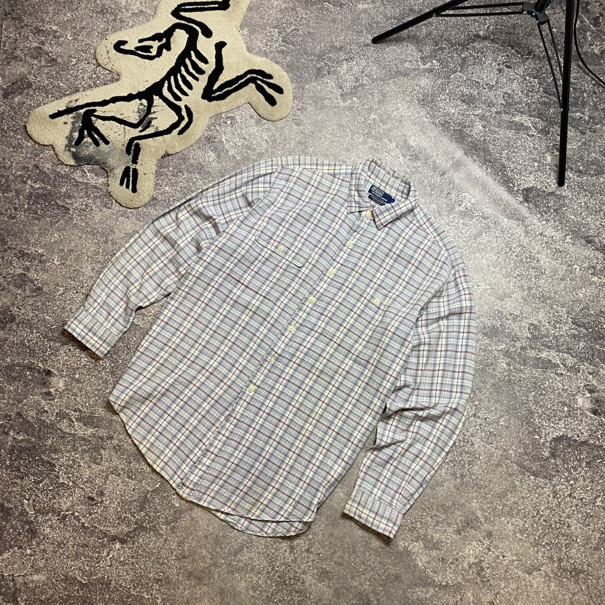 Vintage Vintage Polo Ralph Lauren Basic distressed shirt Size US XL / EU 56 / 4 - 1 Thumbnail